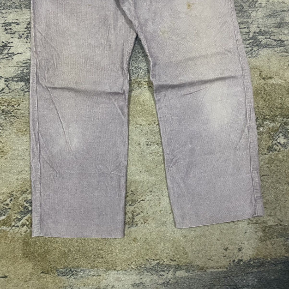 Vintage Vintage Adidas Purple Buckle Back Baggy Corduroy Pants Size US 33 - 3 Thumbnail