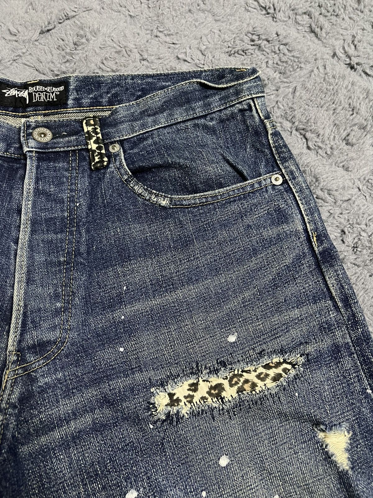 Stussy × Vintage Stussy 5TH Anniversary Jeans Size US 32 / EU 48 - 3 Thumbnail