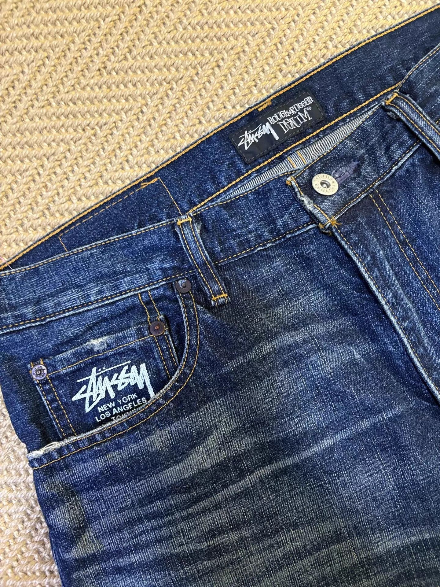 Levi's Levis x Stussy Crush 505 Distressed Washed Slim Jean W34 NWT Size US 34 / EU 50 - 5 Thumbnail