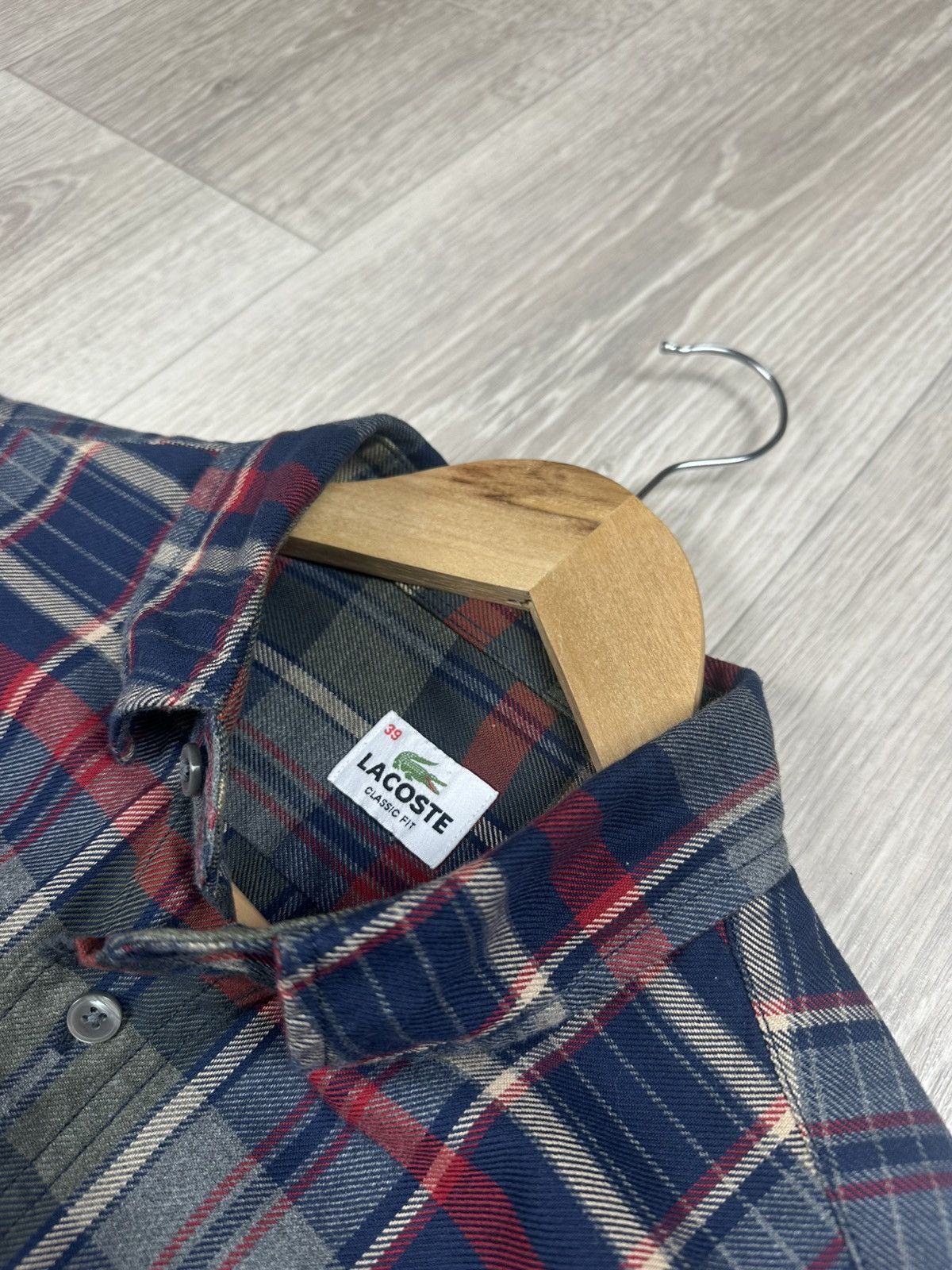 Flannel × Lacoste Vintage Lacoste Flannel Checkered Shirt Button Up Size US L / EU 52-54 / 3 - 6 Thumbnail