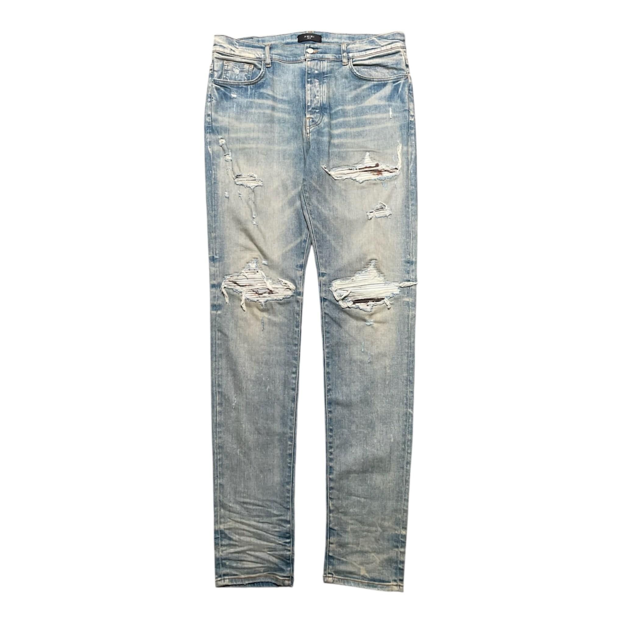 正規品 AMIRI MX1 CLAY Damaged Denim 30 AMIRI MX1 Jeans Clay Indigo Men's - US