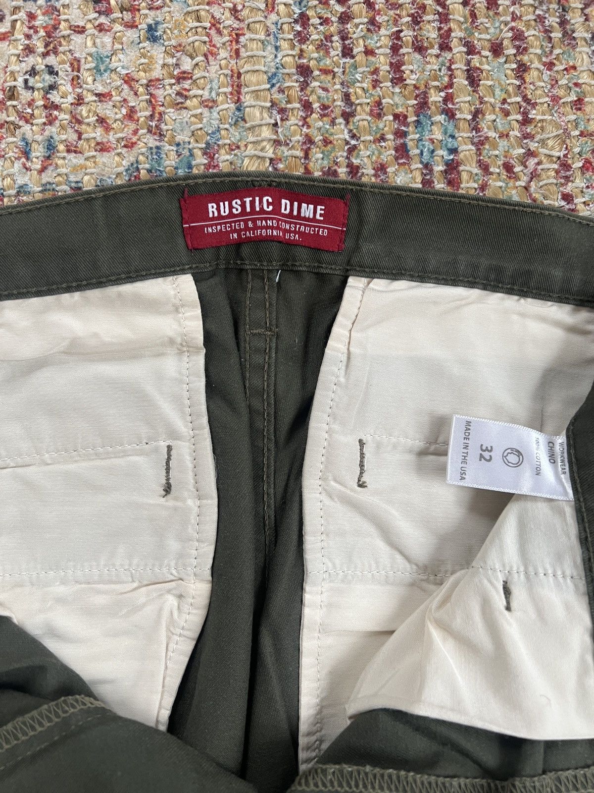 Rustic Dime Rustic Dime Olive Chinos (AMERICAN MADE) Size US 32 / EU 48 - 7 Thumbnail