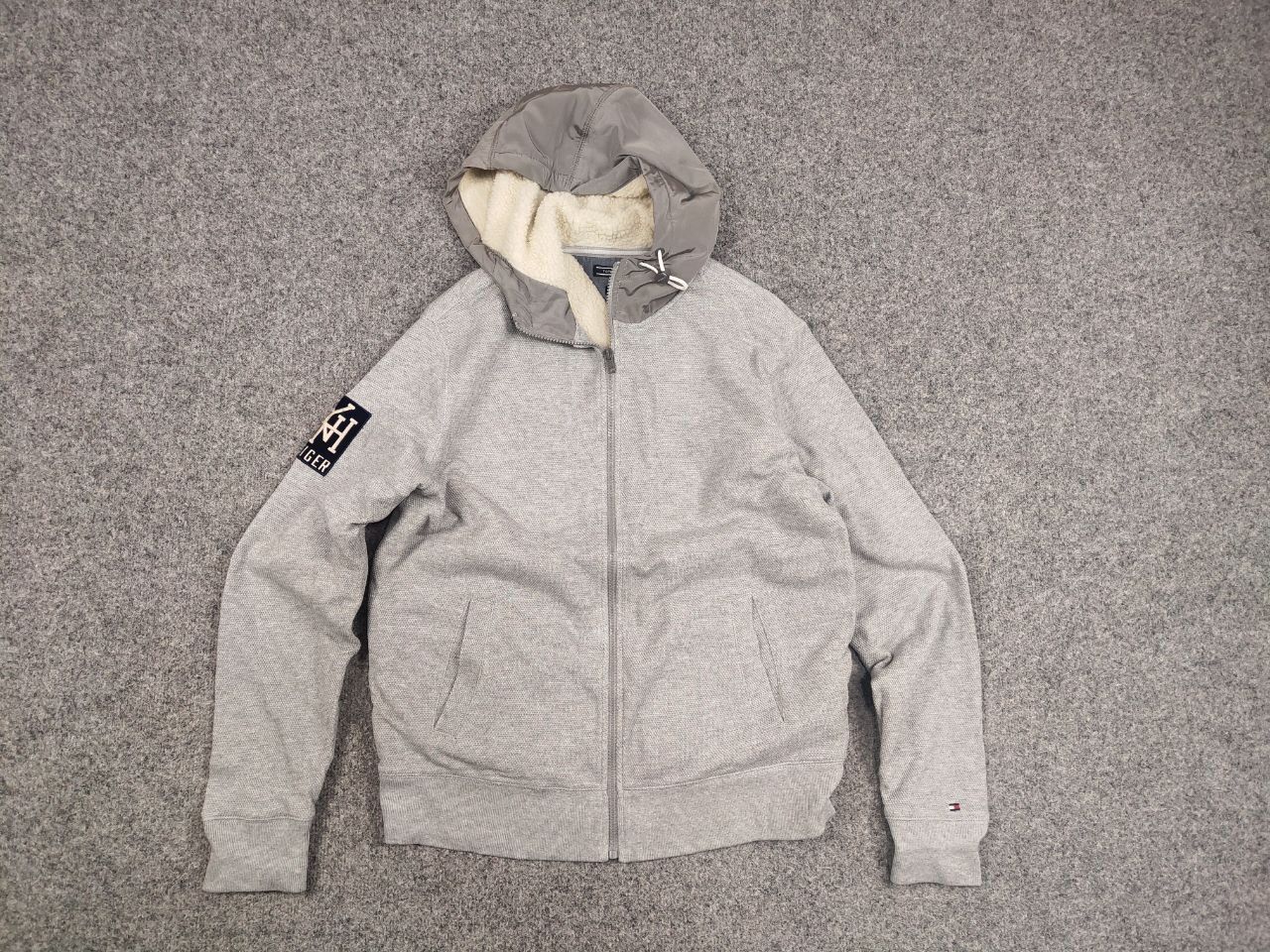 Tommy Hilfiger Tommy Hilfiger Padded with Zip Hoodie Gray Jacket Size US L / EU 52-54 / 3 - 11 Thumbnail