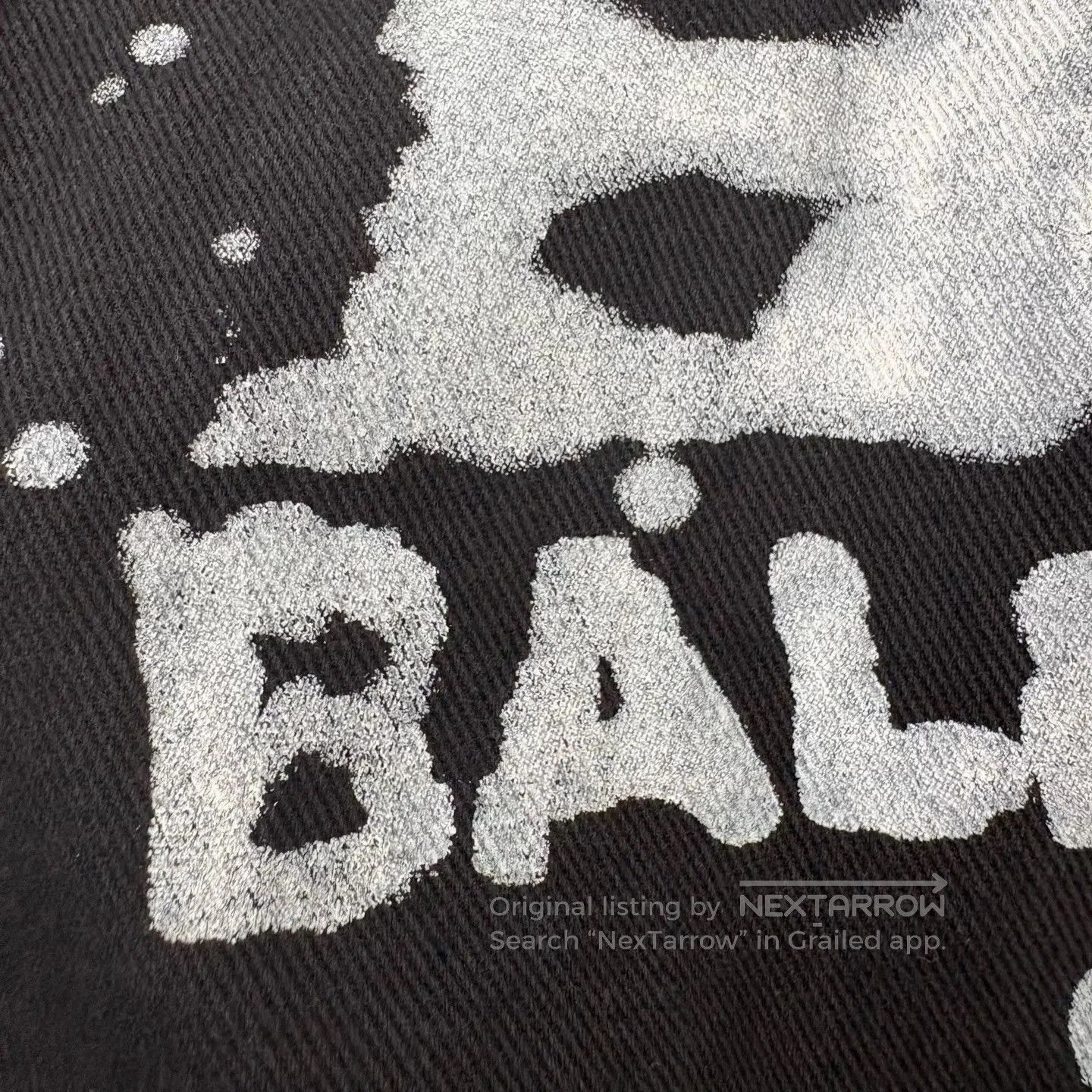 Balenciaga BALENCIAGA Graffiti Logo Denim Jacket. Size US L / EU 52-54 / 3 - 6 Thumbnail