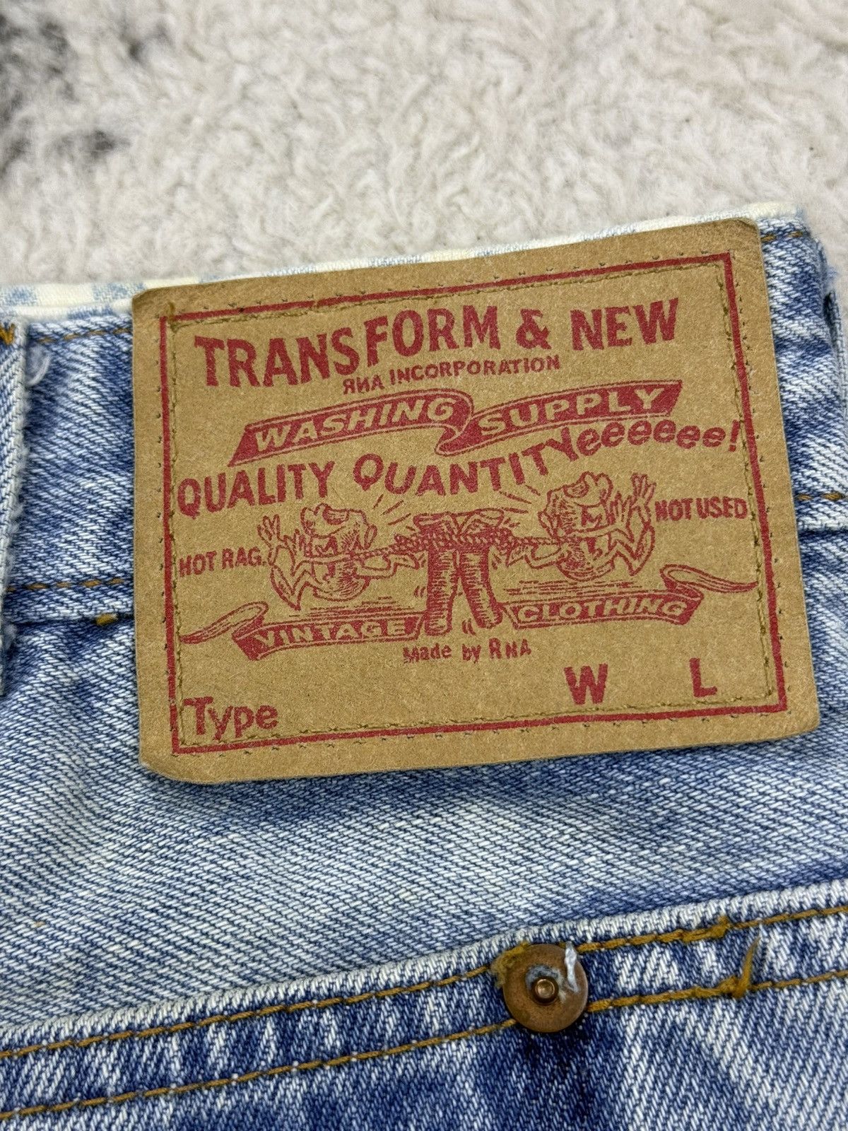 Beauty Beast × Japanese Brand × Vintage Vintage RNA Inc. Distressed Denim Skirt Size 30" / US 8 / IT 44 - 8 Thumbnail