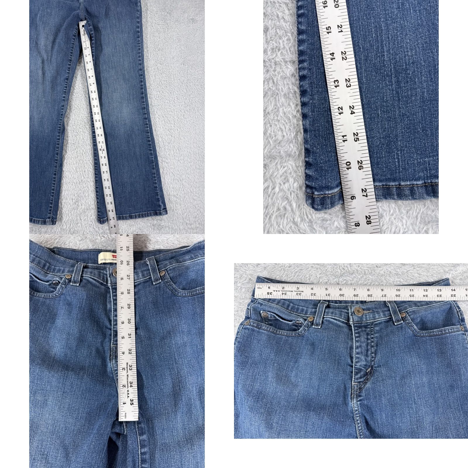 Levi's Levi's Jeans Women Jeans Bootcut Mid 512 Perfectly Slimming Blue 26x27 Juniors 10 Denim Pants Comfort 5-Pocket Modern American 90s? Size 32" / US 10 / IT 46 - 8 Thumbnail
