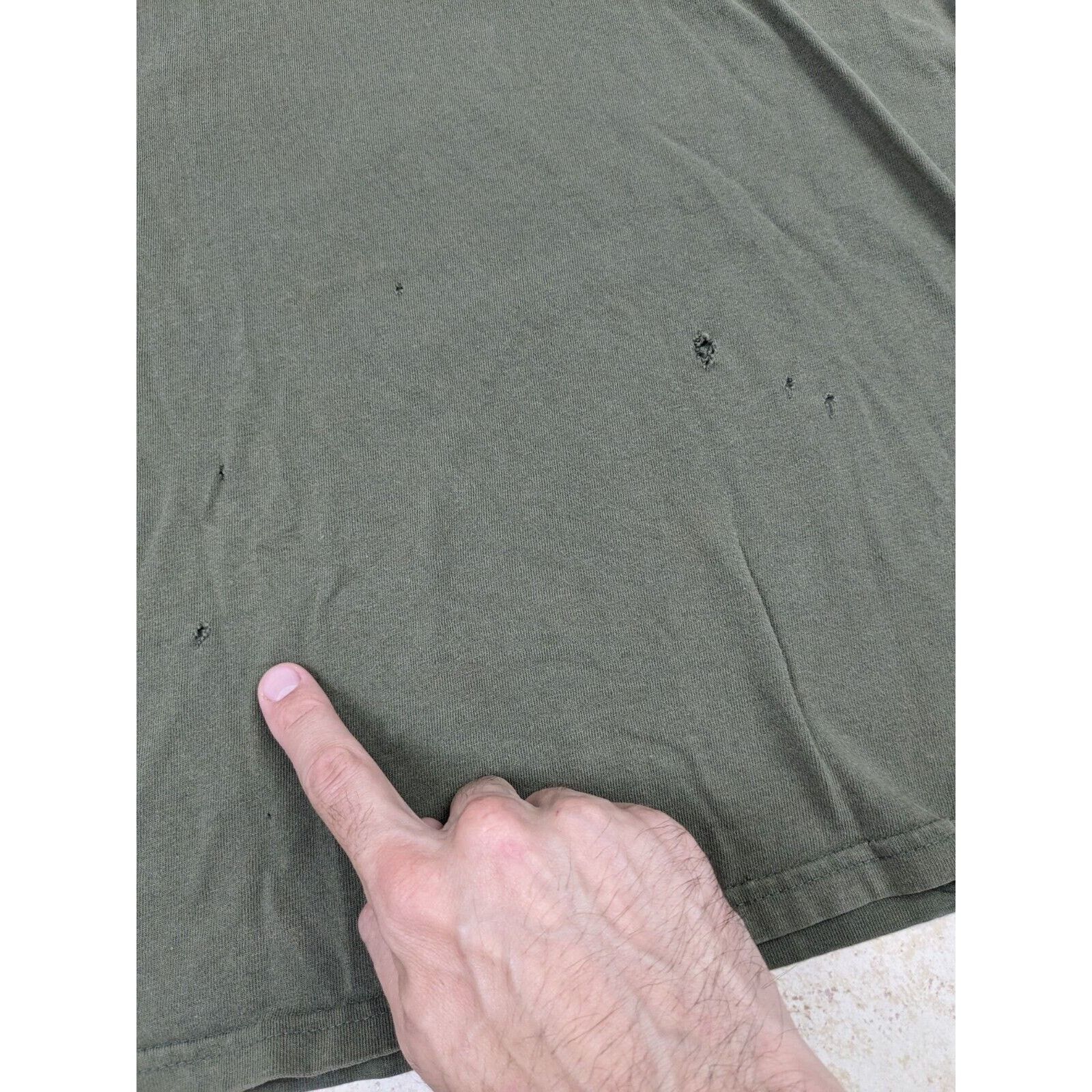 Nike Vtg Nike Shirt XL Olive Green Big Center Swoosh Check USA Size US XL / EU 56 / 4 - 8 Thumbnail