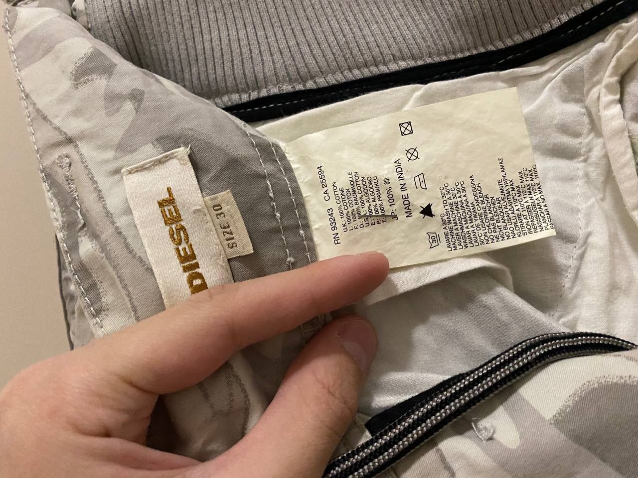 Diesel × Japanese Brand × Vintage Diesel Cargo pants camouflage white sand design Size US 30 / EU 46 - 16 Thumbnail