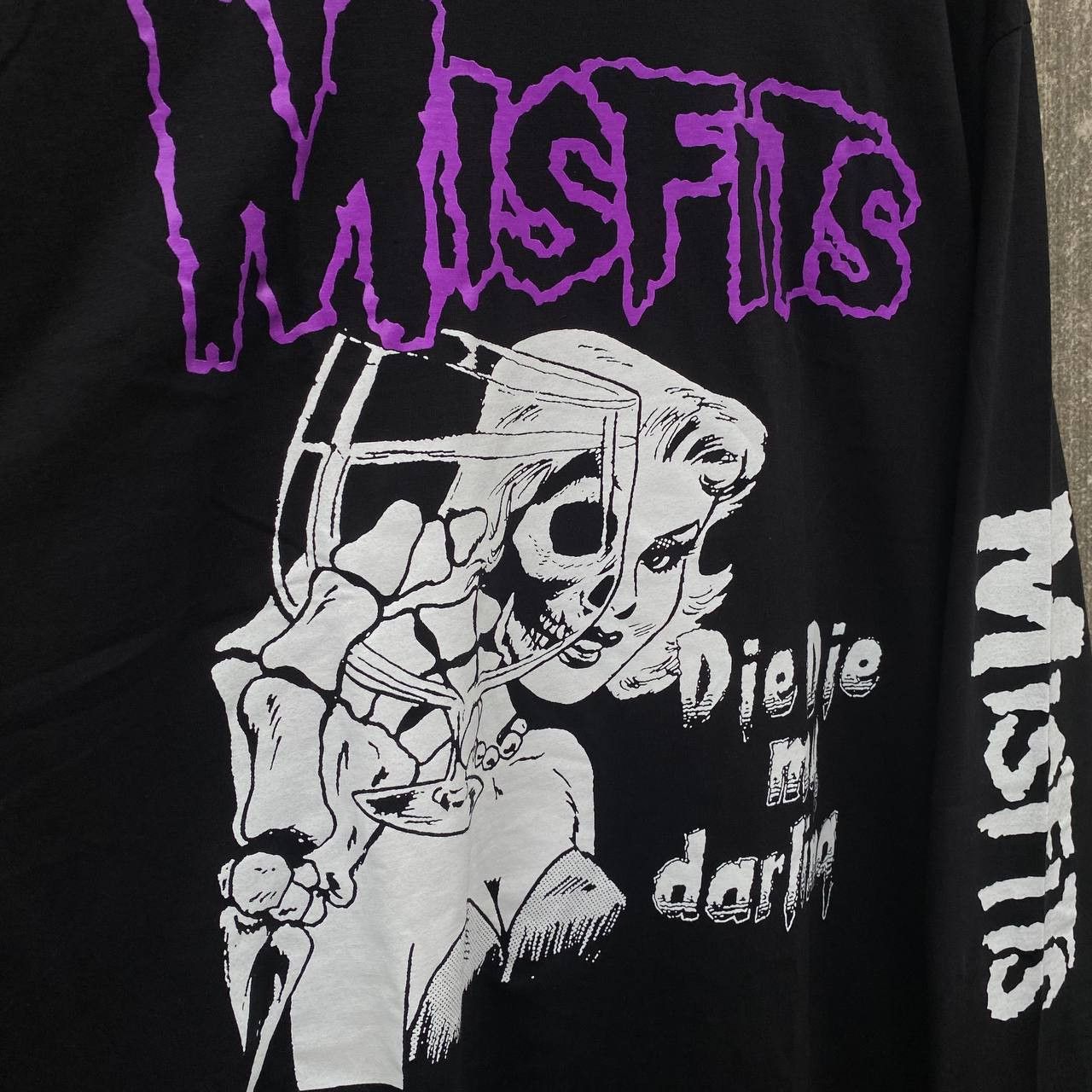 Band Tees × Misfits × Vintage Vintage Bootleg Misfits Die Die My Darling Long Sleeve Tee Size US XL / EU 56 / 4 - 5 Thumbnail