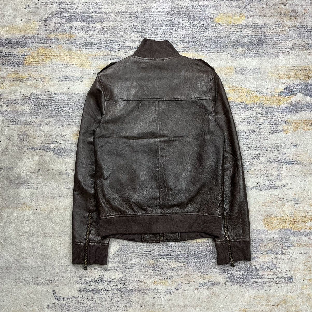 Isamu Katayama Backlash Slow Wear multi zipper bomber leather jacket Size US M / EU 48-50 / 2 - 2 Thumbnail