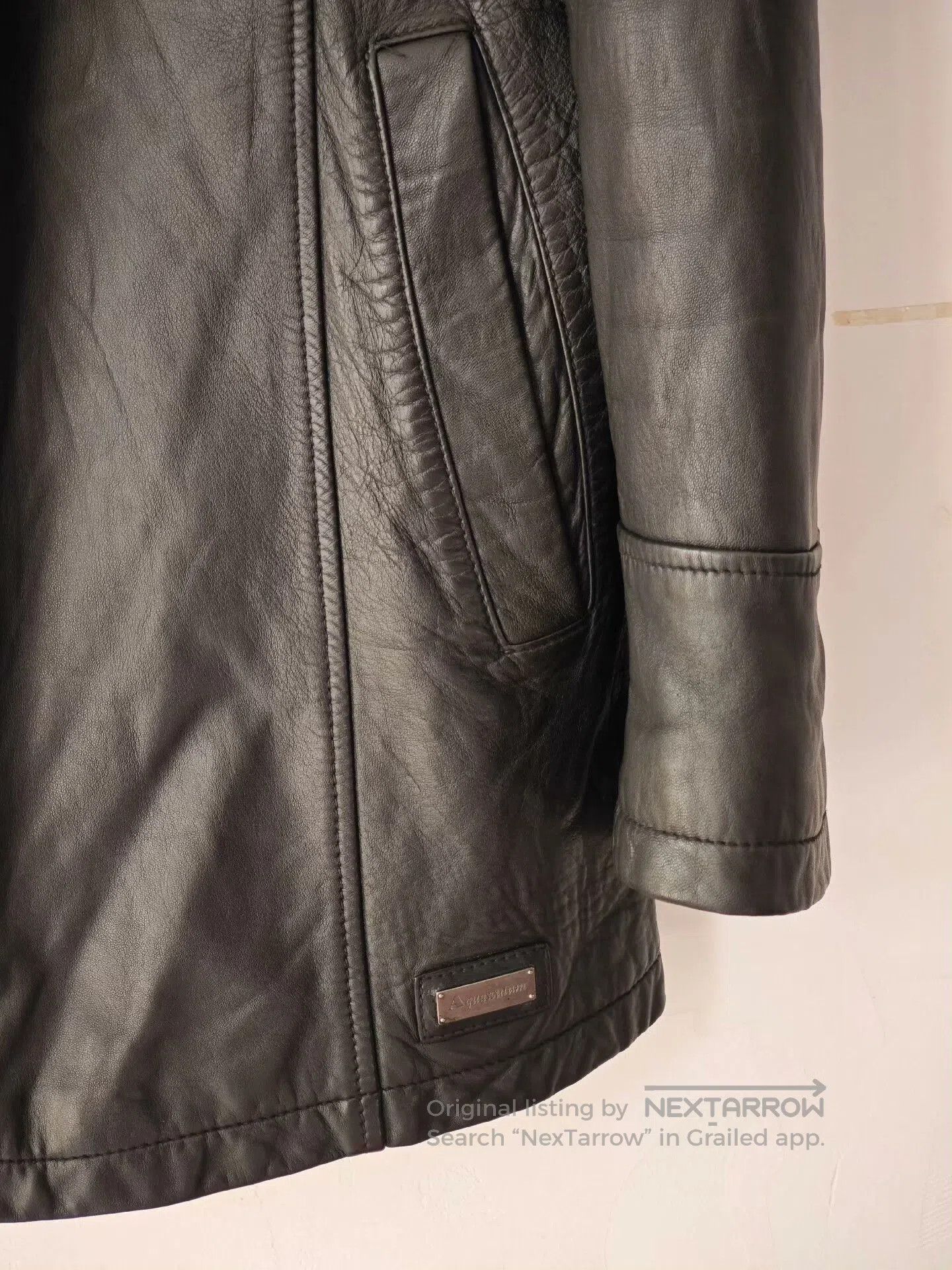 Aquascutum Black Aquascutum Sheepskin Leather Jacket. Size US M / EU 48-50 / 2 - 4 Thumbnail