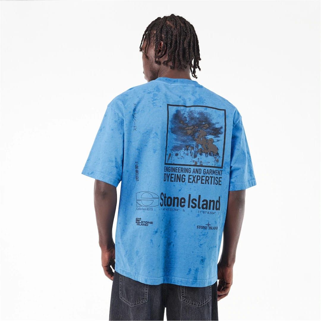 Stone Island o1g2r1mq0526 Dial Oversized T-Shirt in Blue Size US XL / EU 56 / 4 - 5 Thumbnail