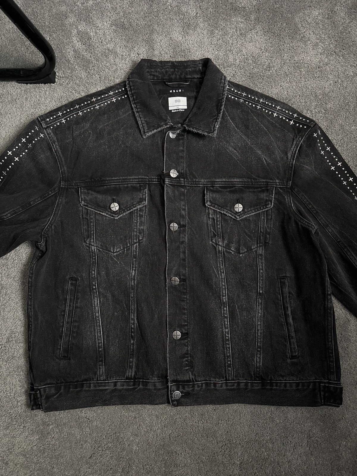 Ksubi Ksubi OH G JACKET METALIK STRIPE BLACK Size US XL / EU 56 / 4 - 7 Thumbnail