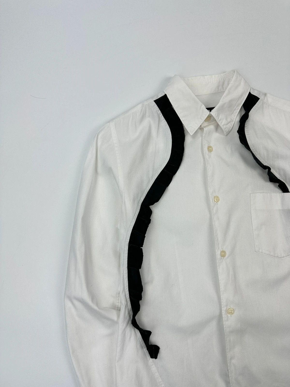 Comme des Garcons Comme Des Garçons Black AD2010 White & Black Straps Shirt Size XS / US 0-2 / IT 36-38 - 7 Thumbnail