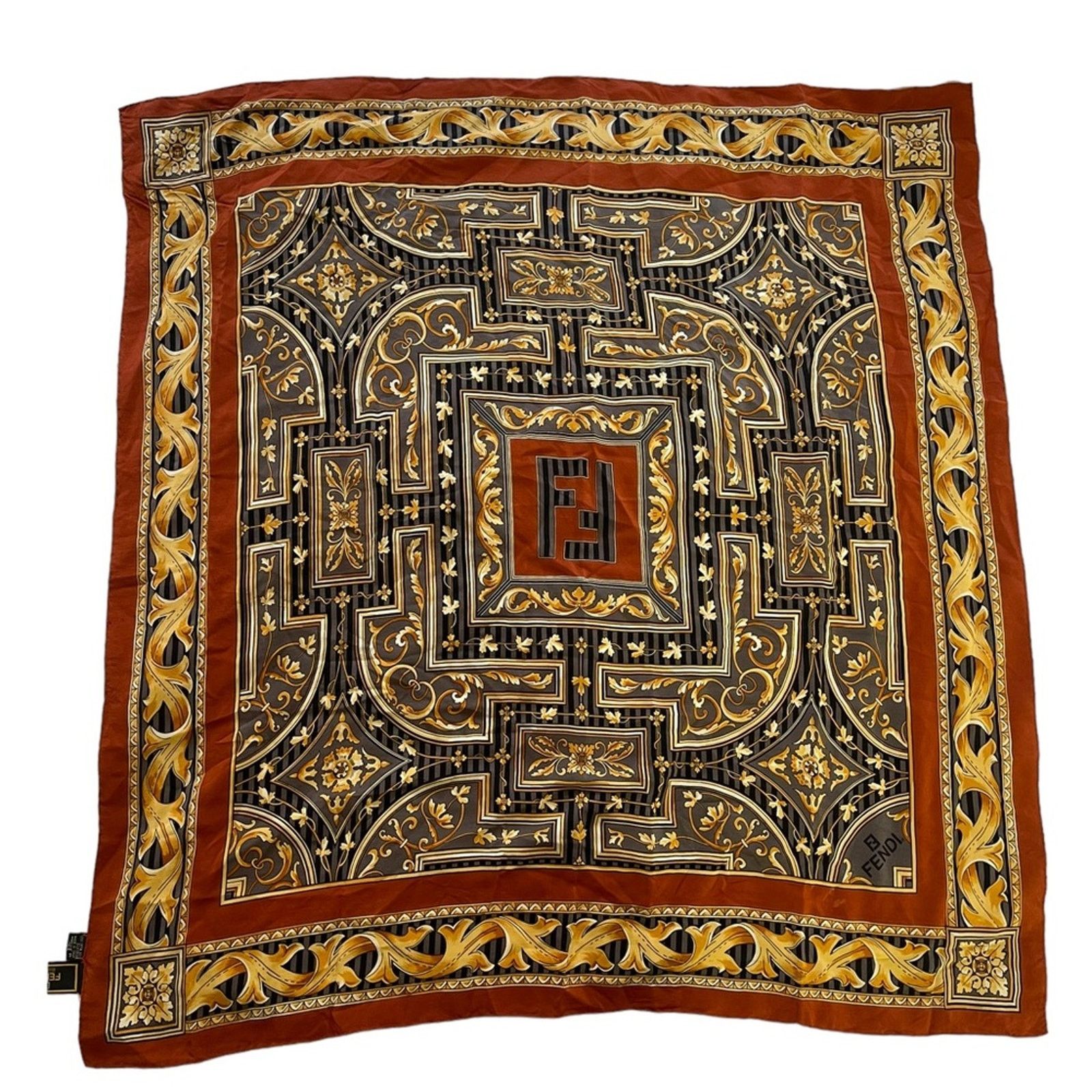 Fendi FENDI Scarf 100% Silk Made in Italy. Size ONE SIZE - 2 Thumbnail