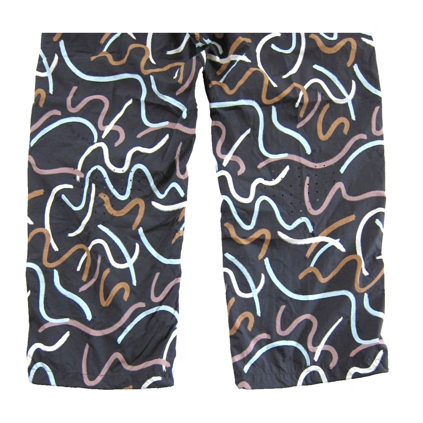 Sweaty Betty Sweaty Betty Love 2 Move Grey Wide Leg Track Pant Woman 16 Gray Geometric Pockets 100% Polyester Lounge Casual Spring Summer Fall Winter Women's Pants Size 38" / US 16 / IT 52 - 6 Thumbnail