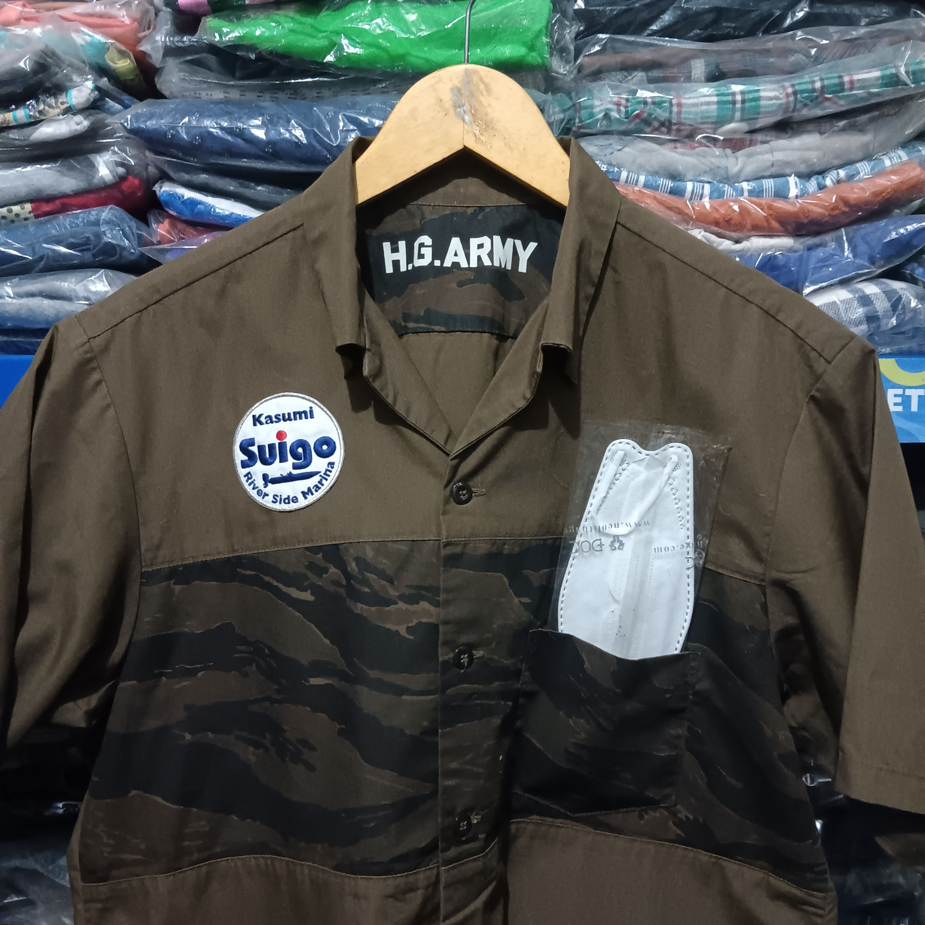 Hysteric Glamour × Japanese Brand Hysteric Glamour Army model shirt button up Size US XL / EU 56 / 4 - 4 Thumbnail