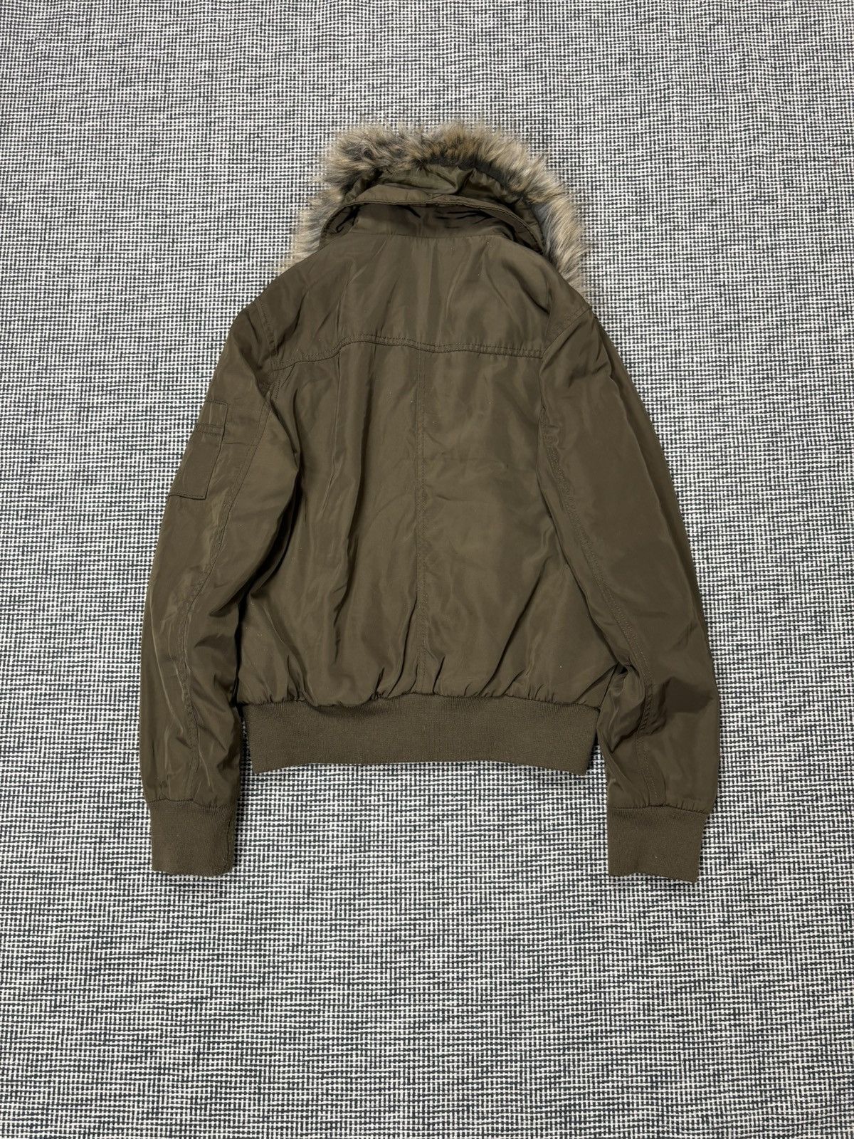 Japanese Brand Faux fur collar flyer bomber jacket ma-1 harajuku style Size S / US 4 / IT 40 - 2 Thumbnail