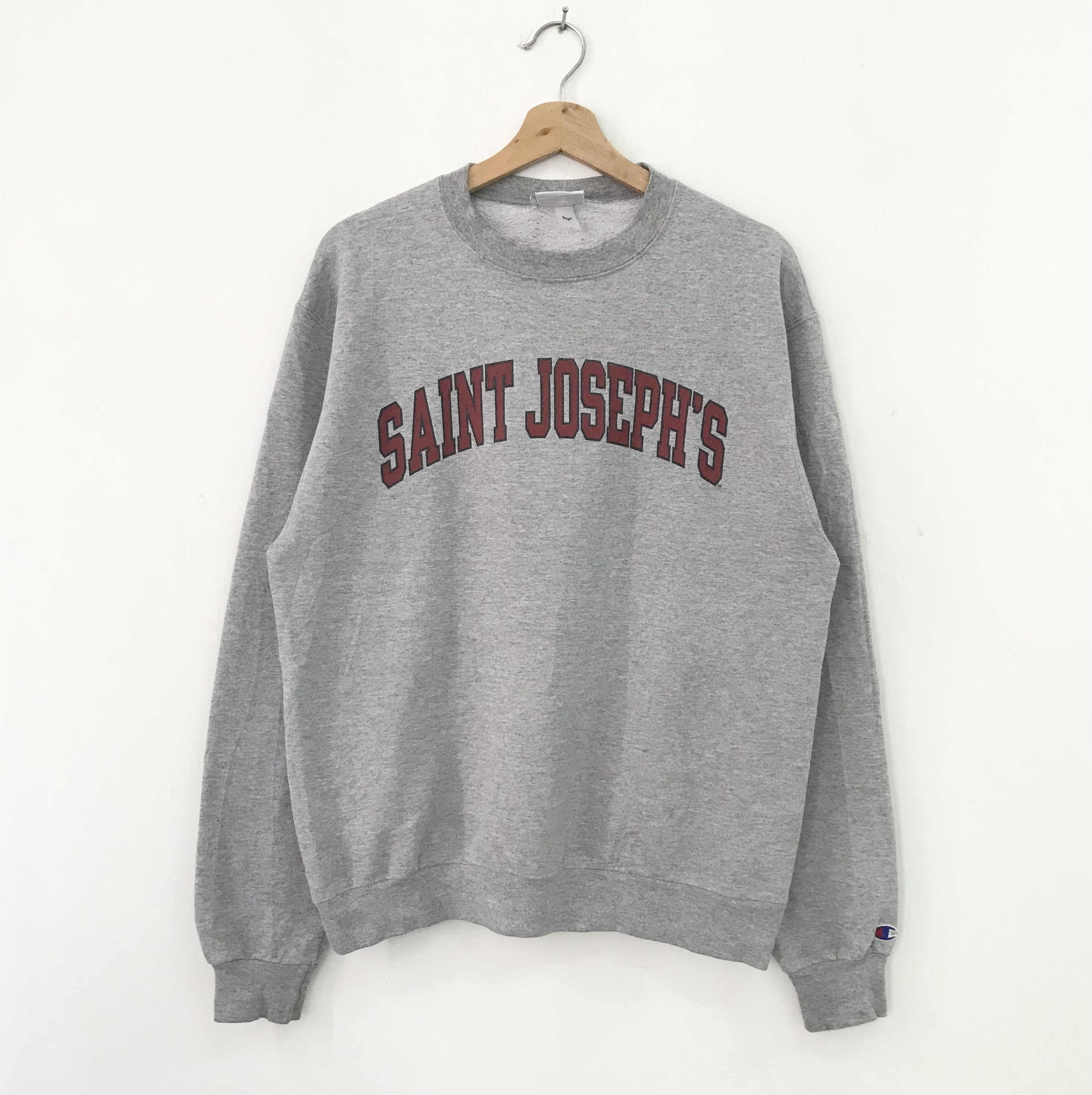 Vintage Vintage Saint Joseph’s Gray Sweatshirt - 477 Size US M / EU 48-50 / 2 - 1 Thumbnail
