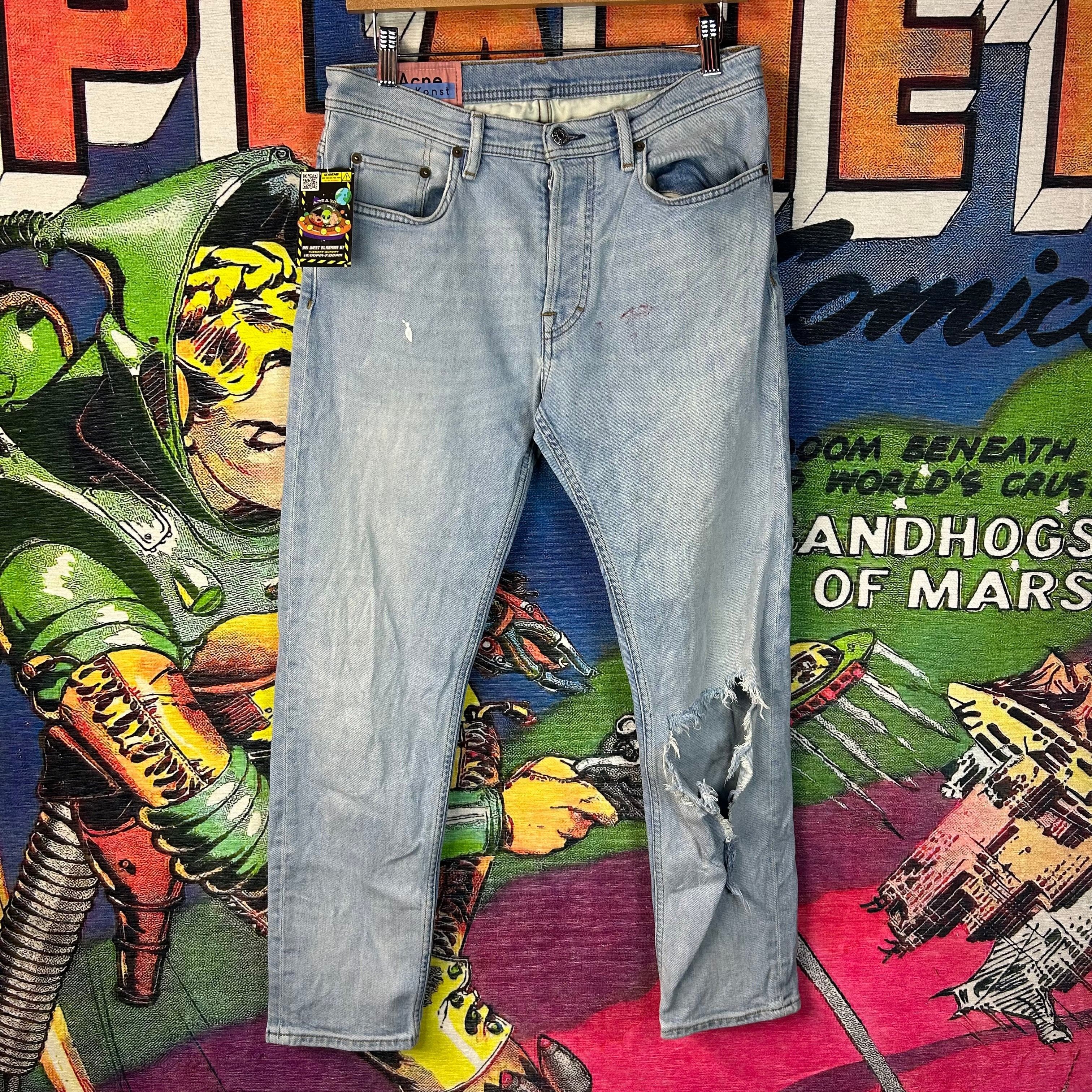 Acne Studios Acne Studios Blå Konst Light Wash Jeans Size 30” Size US 30 / EU 46 - 1 Thumbnail