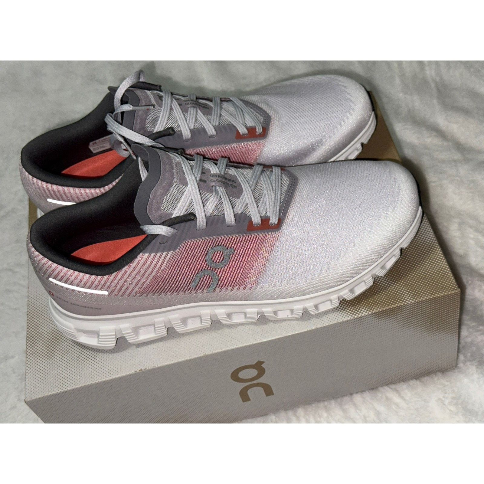 On On Cloud Men’s Cloud 6 Push Lavender / Red Size 11.5 Size US 11.5 / EU 44-45 - 7 Thumbnail