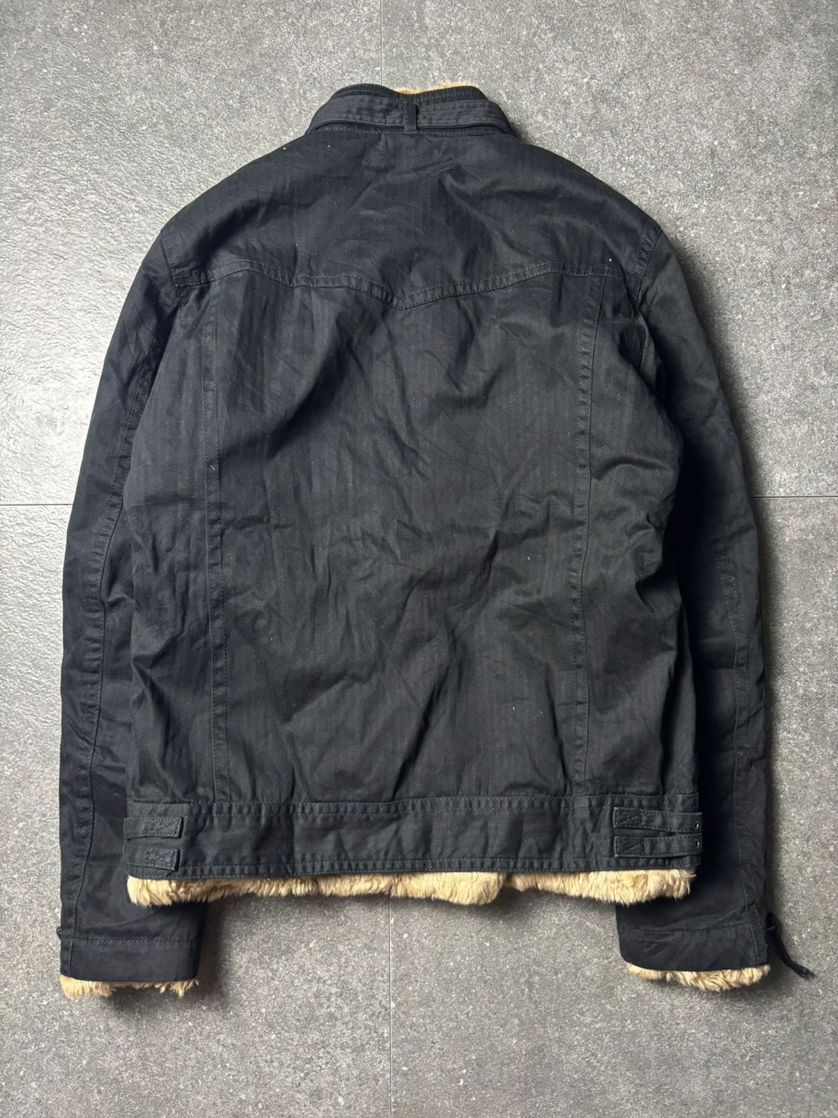 Japanese Brand 2000s Nicole Club For Men Vkei Fur Sherpa Riders Jacket Size US M / EU 48-50 / 2 - 11 Thumbnail