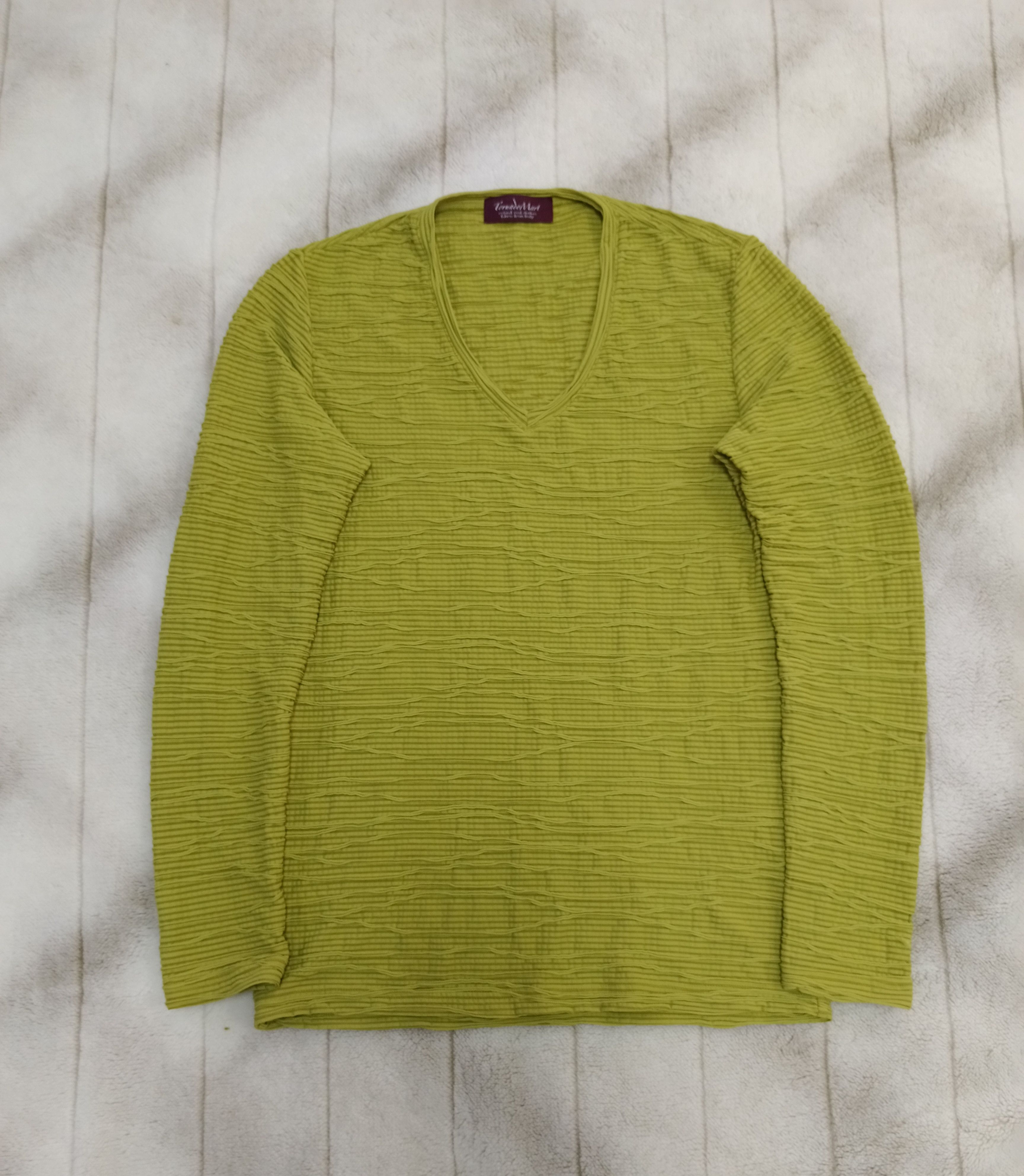 Tornado Mart PLEATS TORNADO MART V NECK LONG SLEEVE UNISEX Size US M / EU 48-50 / 2 - 1 Thumbnail