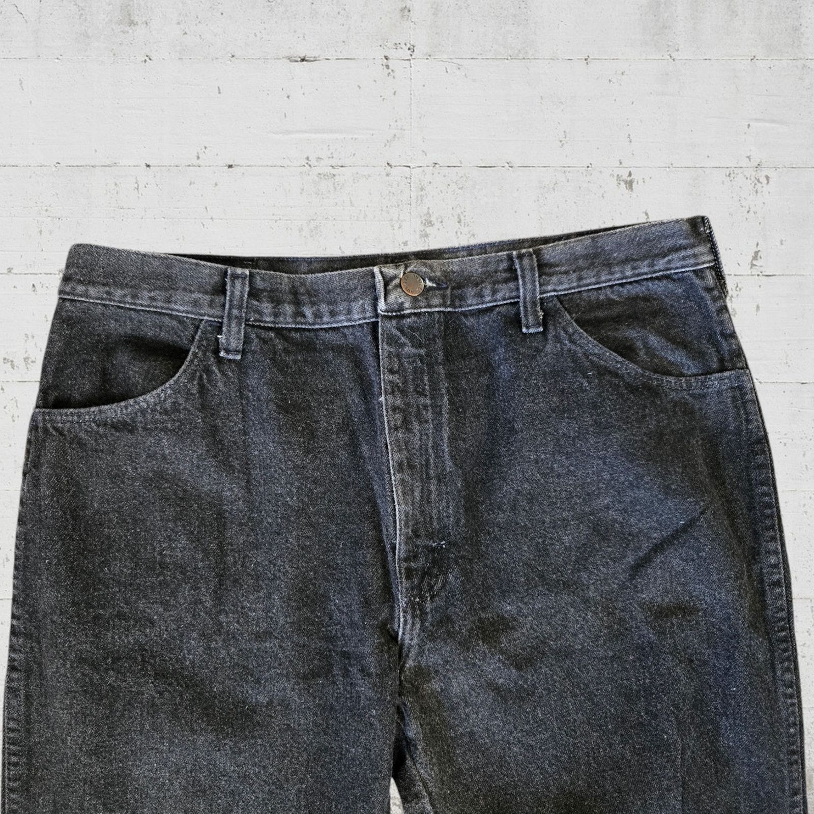 Rustler 2000s Black High Rise Straight Jeans Size 34 x 30 Size US 34 / EU 50 - 4 Thumbnail