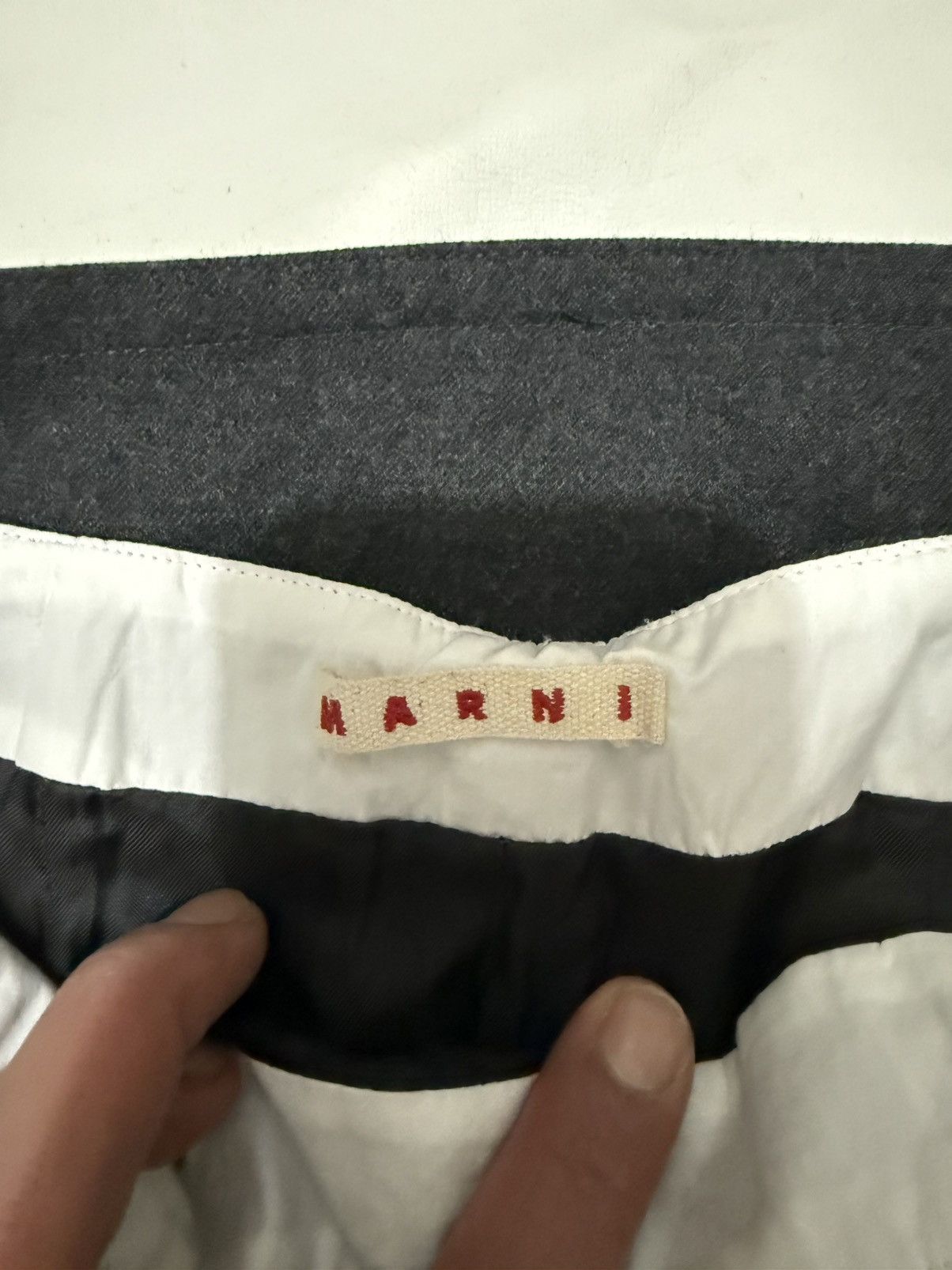 Marni ***FINAL DROP***RARE MARNI PLEATED CROP BELTED WOOL PANT 10 Size 32" / US 10 / IT 46 - 5 Thumbnail