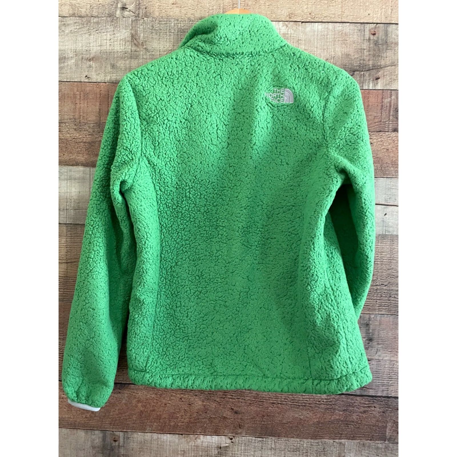 The North Face The North Face Jacket Womens Small Green Deep Pile Fuzzy Full Zip Size S / US 4 / IT 40 - 4 Thumbnail