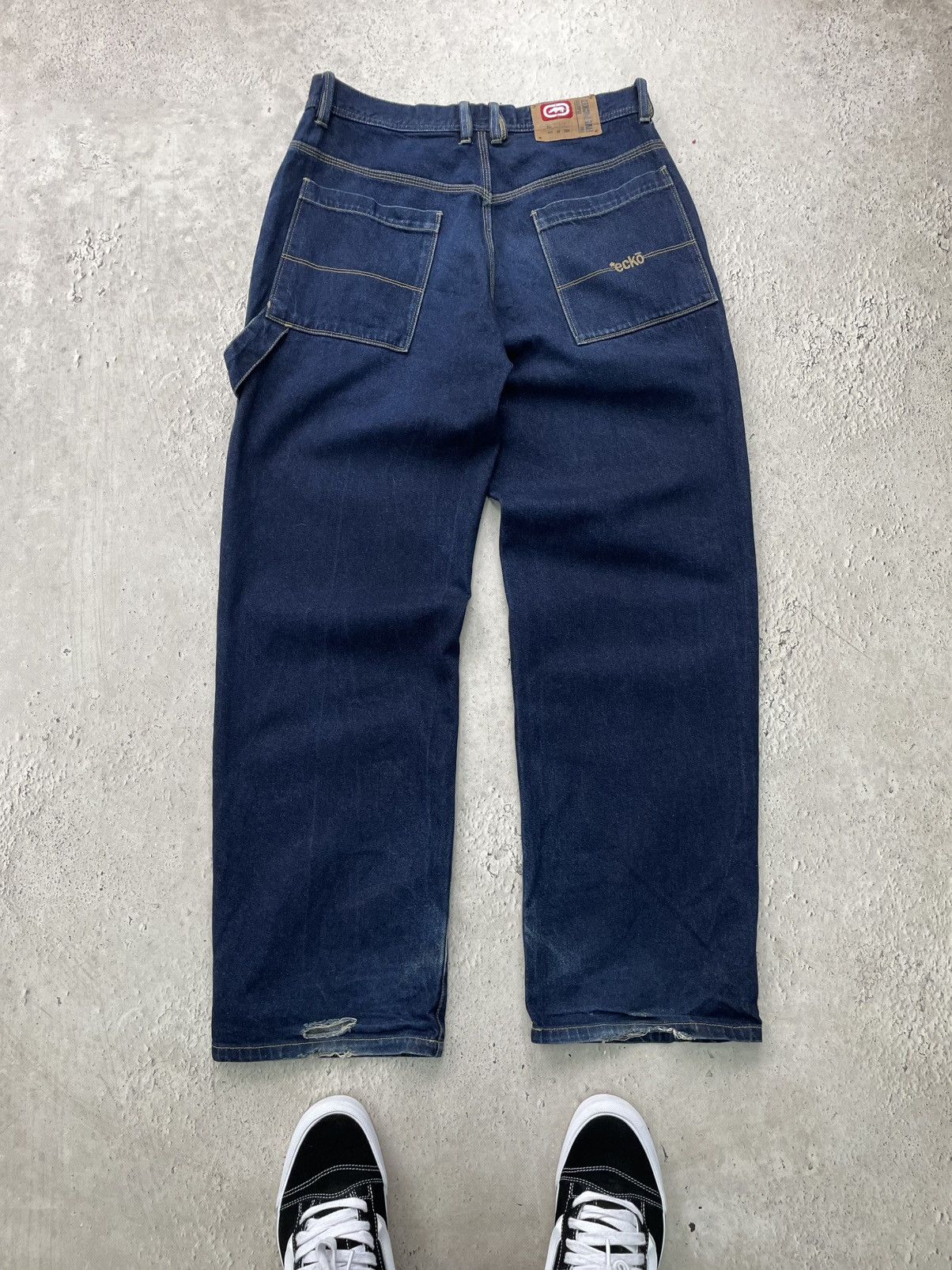 Ecko Unltd. × Vintage VINTAGE BAGGY CARPENTER RAP PANTS JEANS Y2K SK8 Size US 32 / EU 48 - 7 Thumbnail