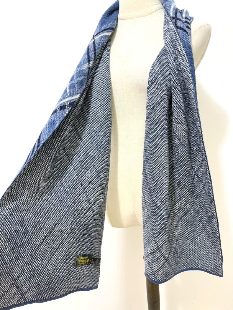 Vivienne Westwood Vivienne Westwood Blue striped Saturn scarf Size ONE SIZE - 5 Thumbnail