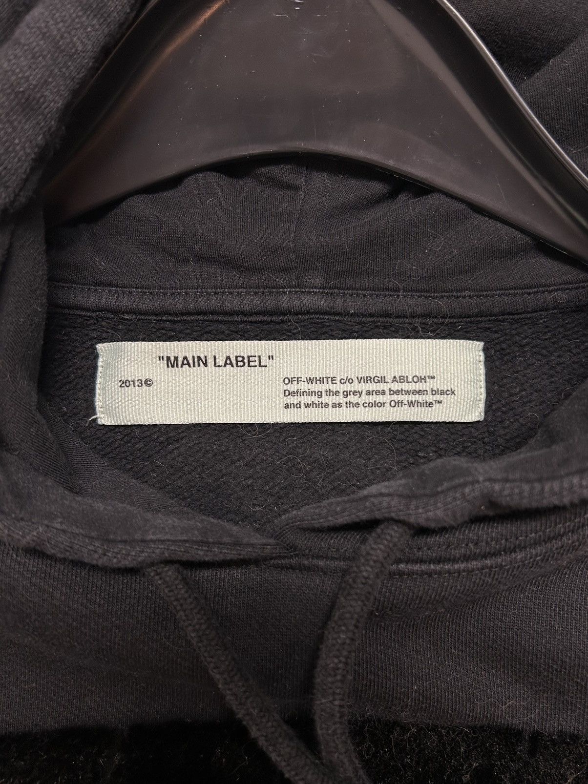 Off-White FW2018 “Will You Marry Me?” Cropped Hoodie Size US XS / EU 42 / 0 - 6 Thumbnail