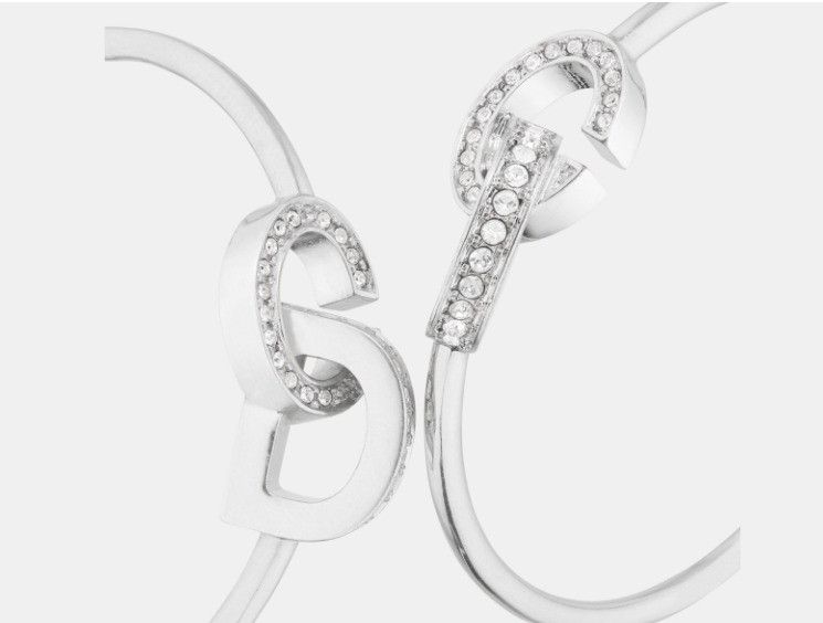 Dior o1w1db11224 Size: OS / CD Lock Earrings in Silver Size ONE SIZE - 3 Thumbnail