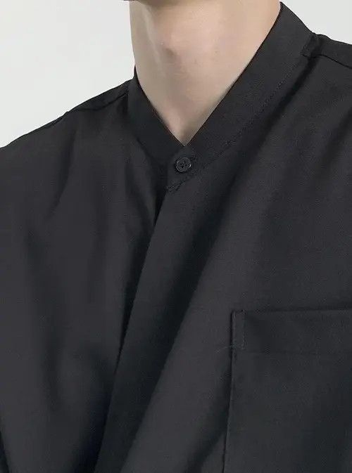 Japanese Brand Mayuzumi x Shii Cleanfit retro fashion wrap shirt Size US XL / EU 56 / 4 - 5 Thumbnail