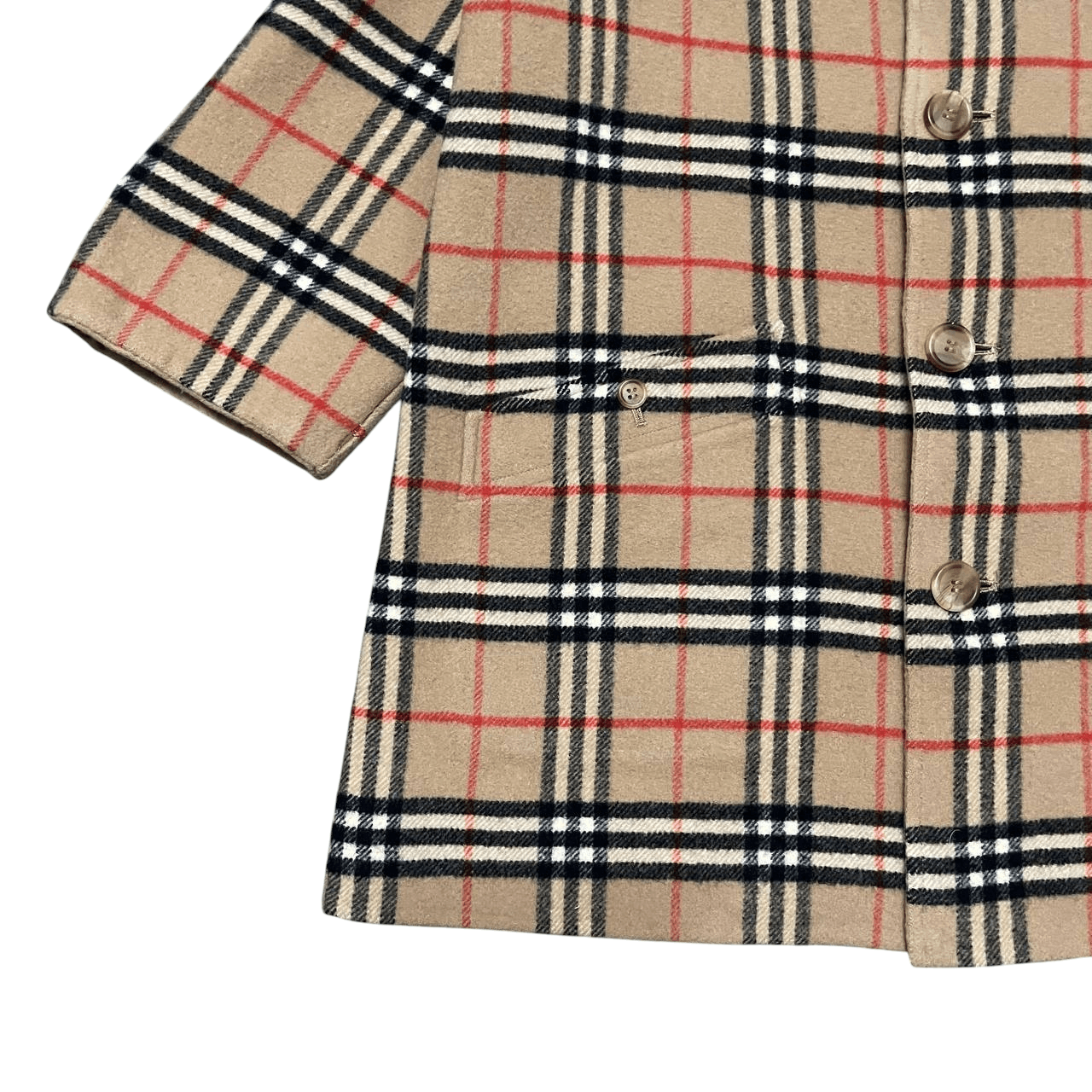 Burberry Vintage 90's Burberry Nova Check Reversible Wool Coat Size US M / EU 48-50 / 2 - 5 Thumbnail