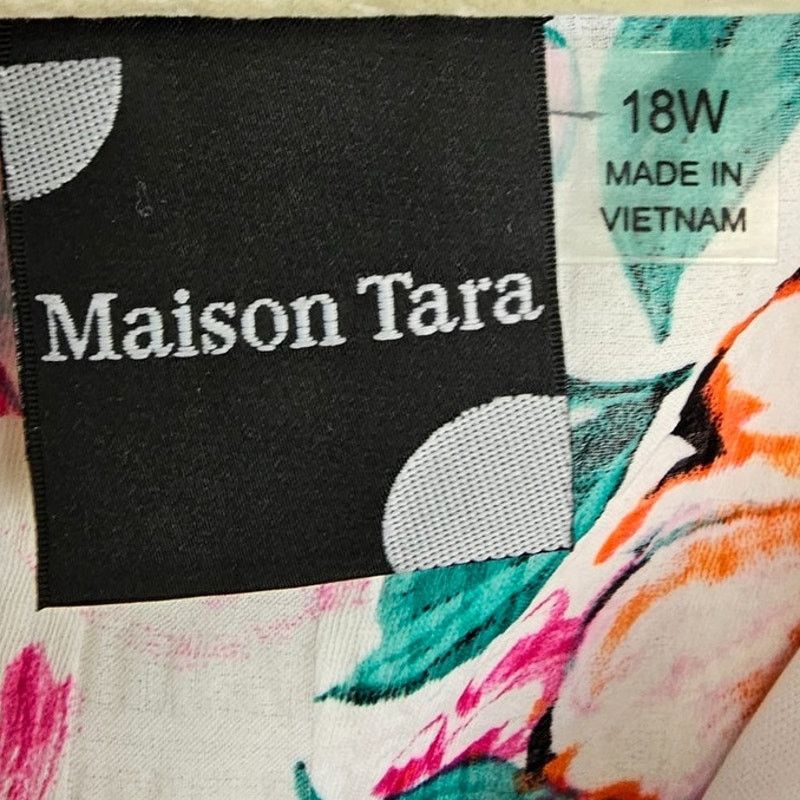 Maison Forte Maison Tara Womens Floral Mini Wrap Dress 18W Garden Party Size XXL / US 16-18 / IT 52-54 - 7 Thumbnail