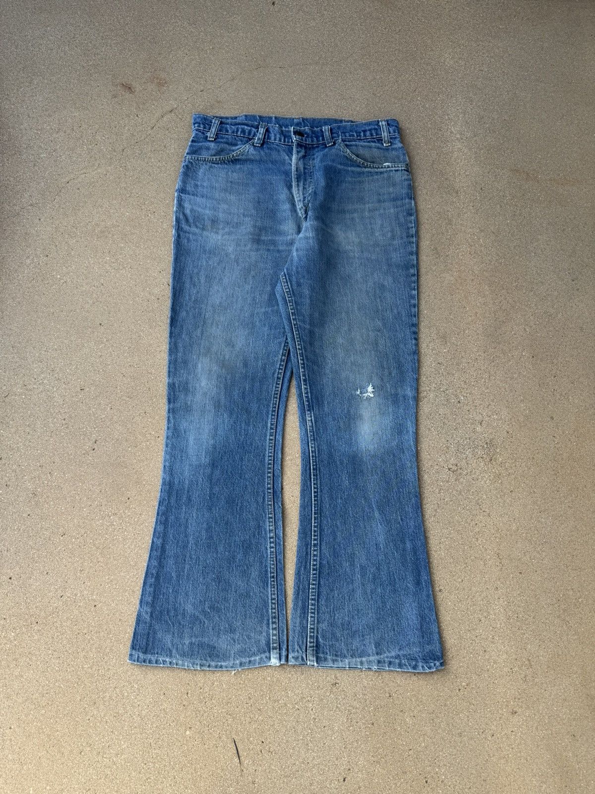 Levi's Vtg 80’s Levi’s 646 Orange Tab Bellbottom Flare Jeans 34x29 Size US 34 / EU 50 - 1 Thumbnail