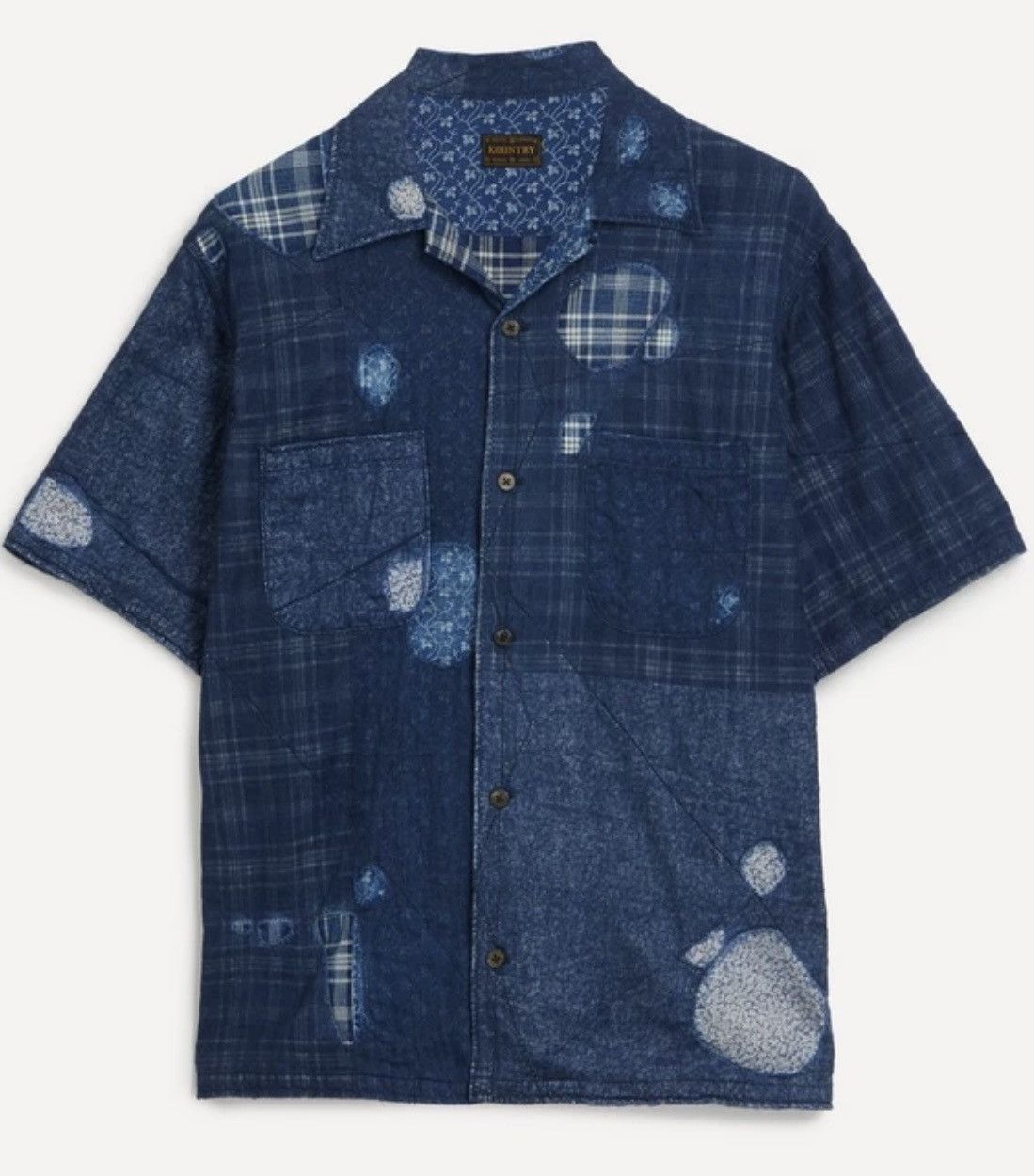 Kapital Kapital Patchwork Boro Aloha Indigo Shirt Size US L / EU 52-54 / 3 - 7 Thumbnail