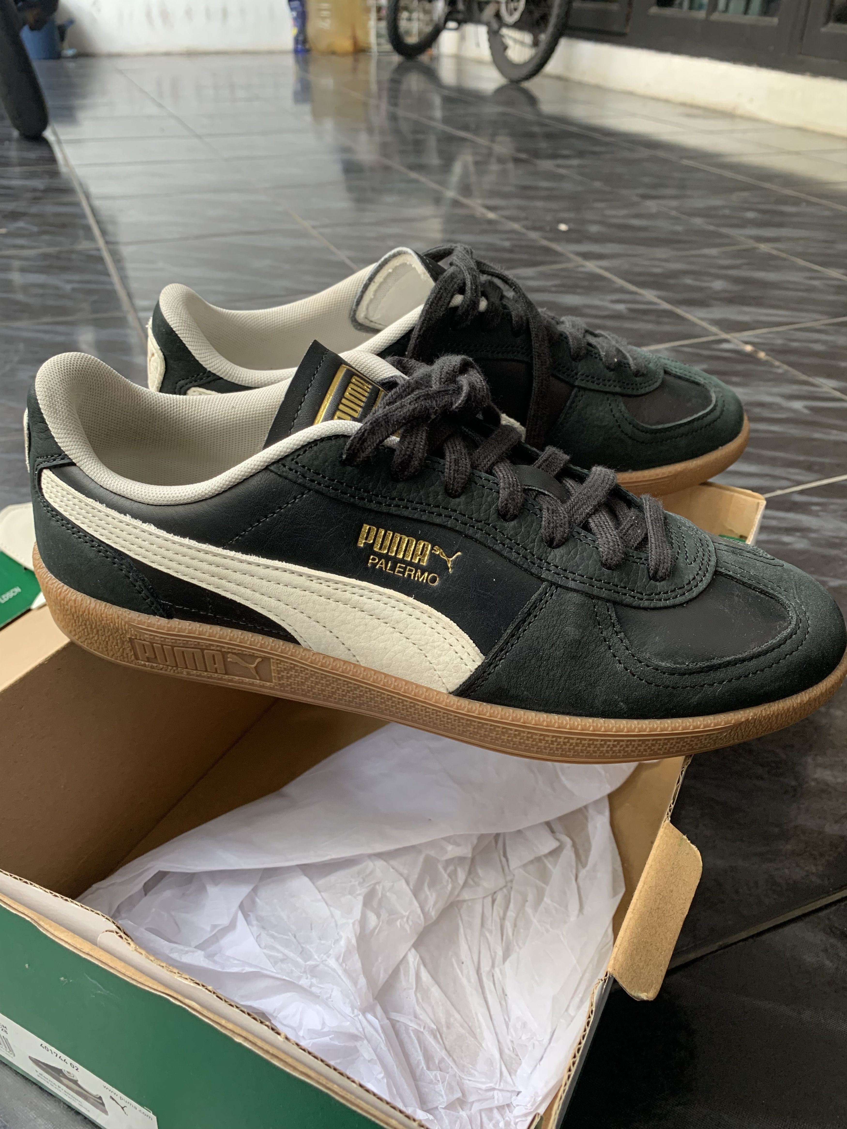 Puma Puma Palermo Black Gum Sole Size US 10 / EU 43 - 3 Thumbnail