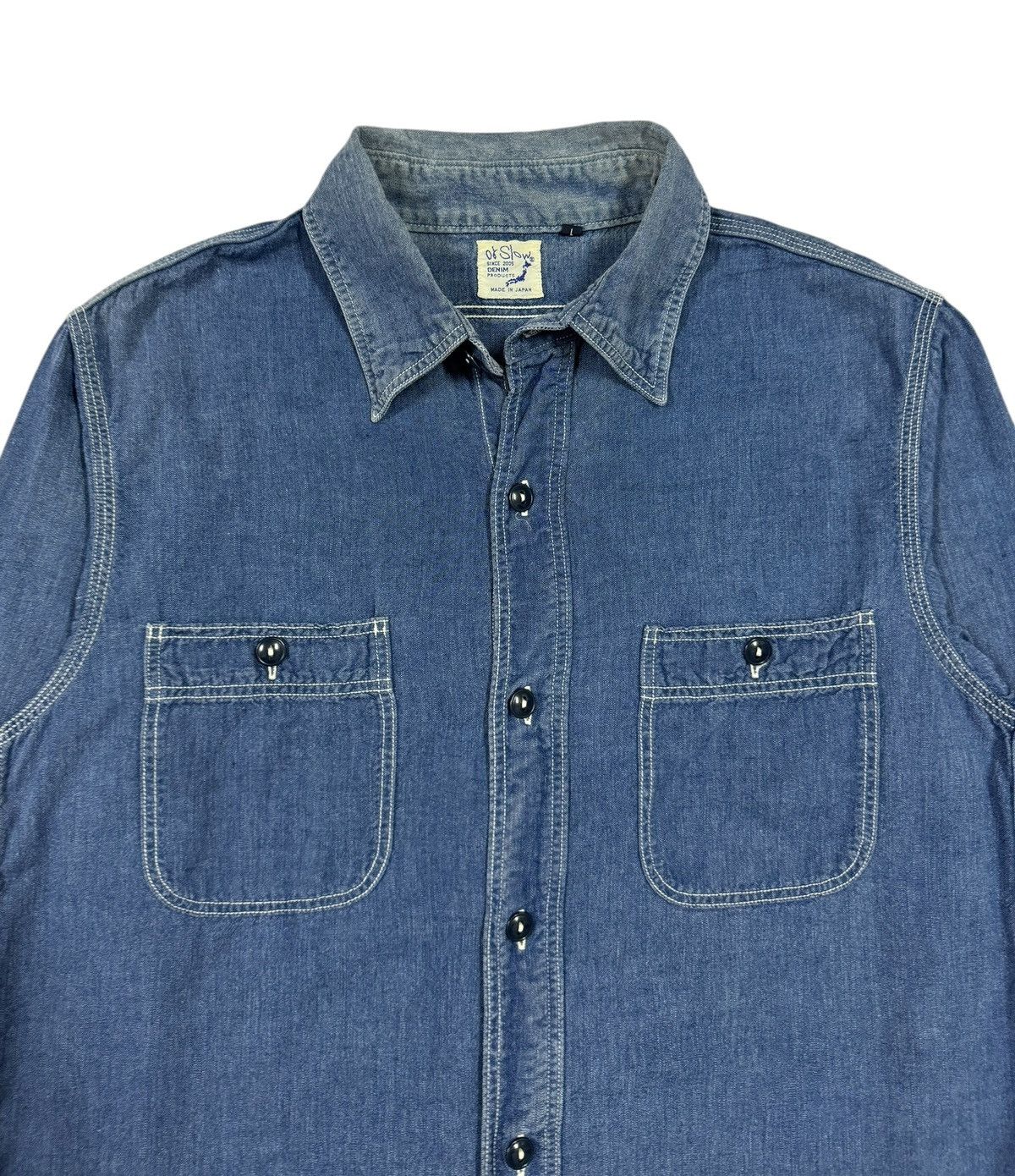 Orslow Orslow Ww11 Usn Inspired Chambray Blue Button Ups Size US S / EU 44-46 / 1 - 3 Thumbnail