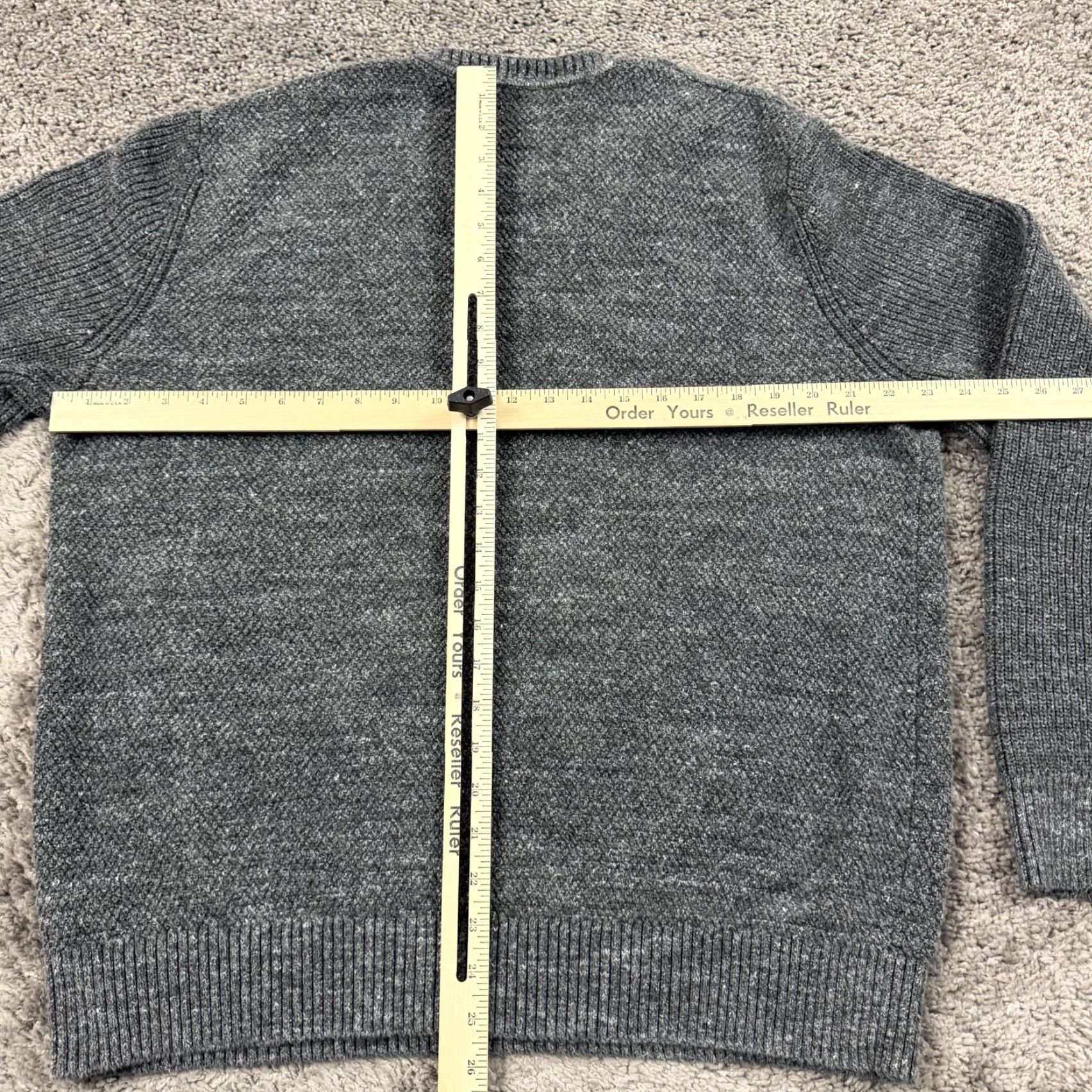 Gap Gap Mens XL Gray Cable-Knit Pullover Crew Neck Sweater - Breathable Cotton Blend, Regular Fit, Casual Vintage: No, Gap Size US XL / EU 56 / 4 - 4 Thumbnail
