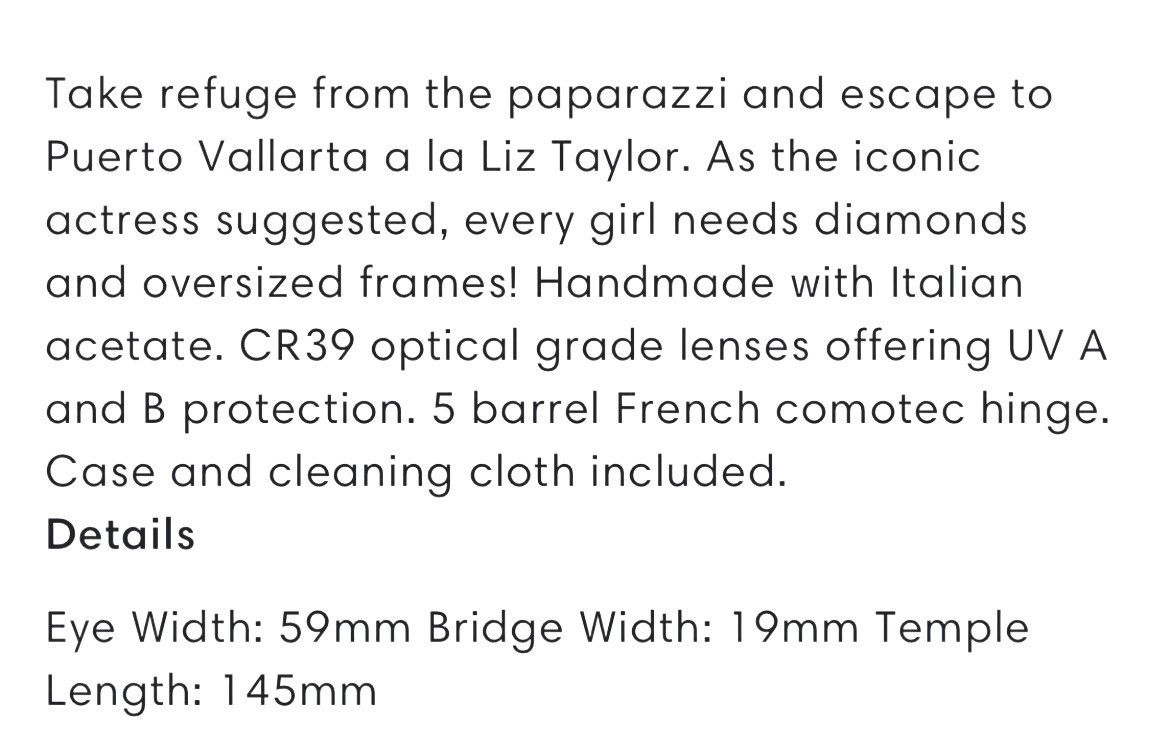 Wildfox Wildfox Elizabeth Taylor Oversized Italian Sunglasses NEW Size ONE SIZE - 7 Thumbnail