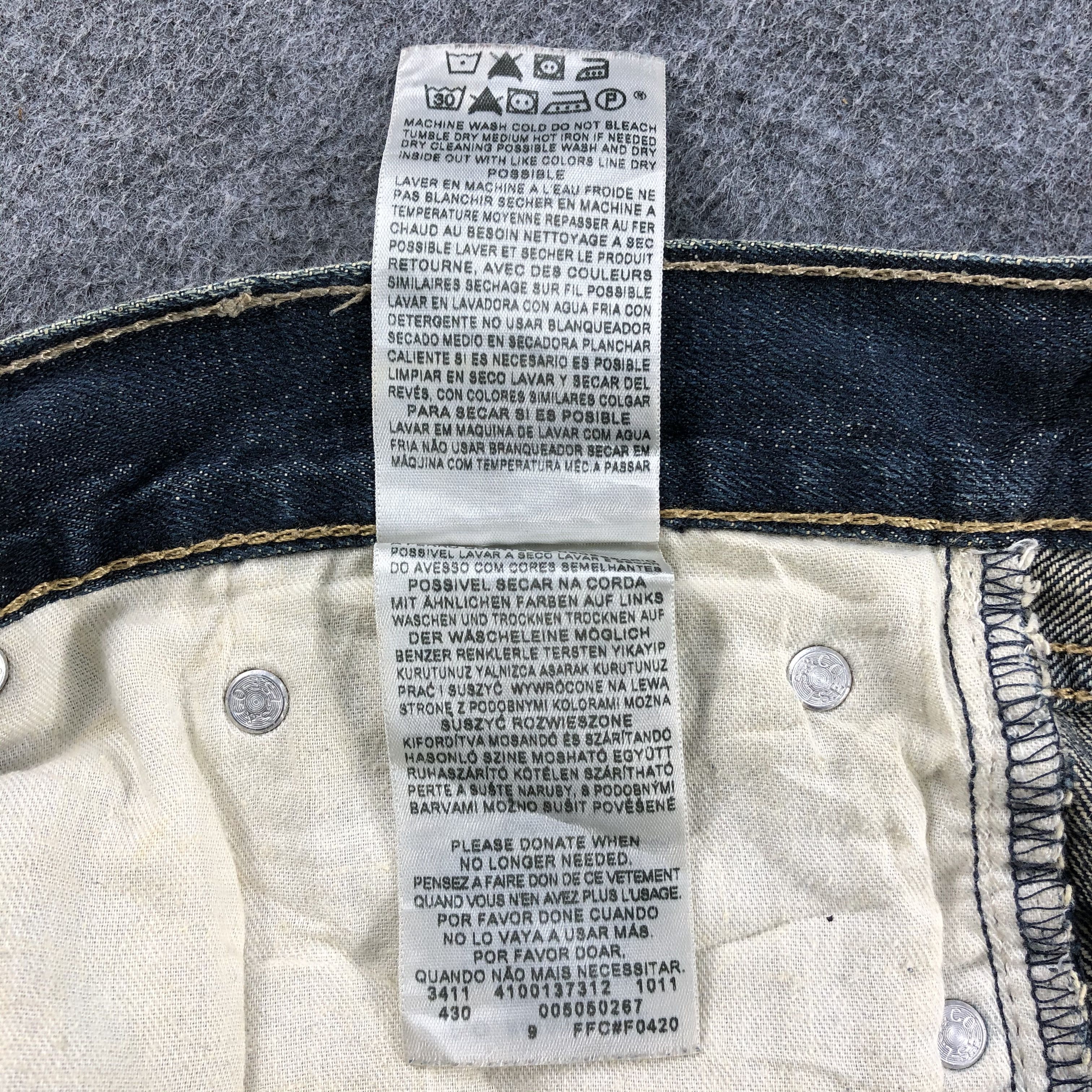 Levi's Vintage Blue Wash Levis 505 Jeans-J1974 Size US 34 / EU 50 - 13 Thumbnail