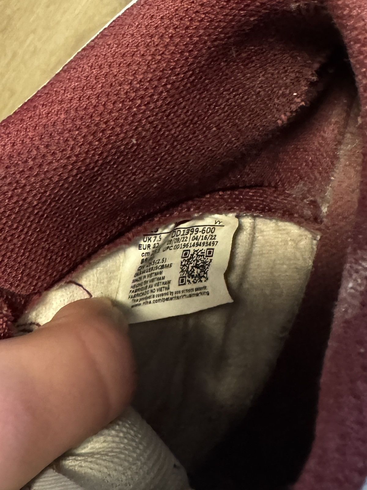 Nike Nike Dunk High Retro Beetroot Size US 8.5 / EU 41-42 - 6 Thumbnail