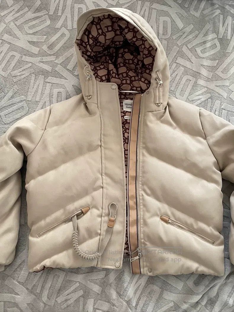 Hermes Hermes Short down jacket, bread style, beige Size XS / US 0-2 / IT 36-38 - 1 Thumbnail