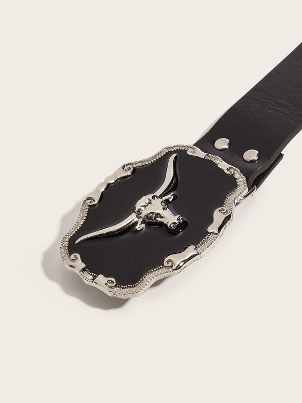 Designer Retro Vintage Belt Riveted Belts Menswear Accessories Size ONE SIZE - 4 Thumbnail