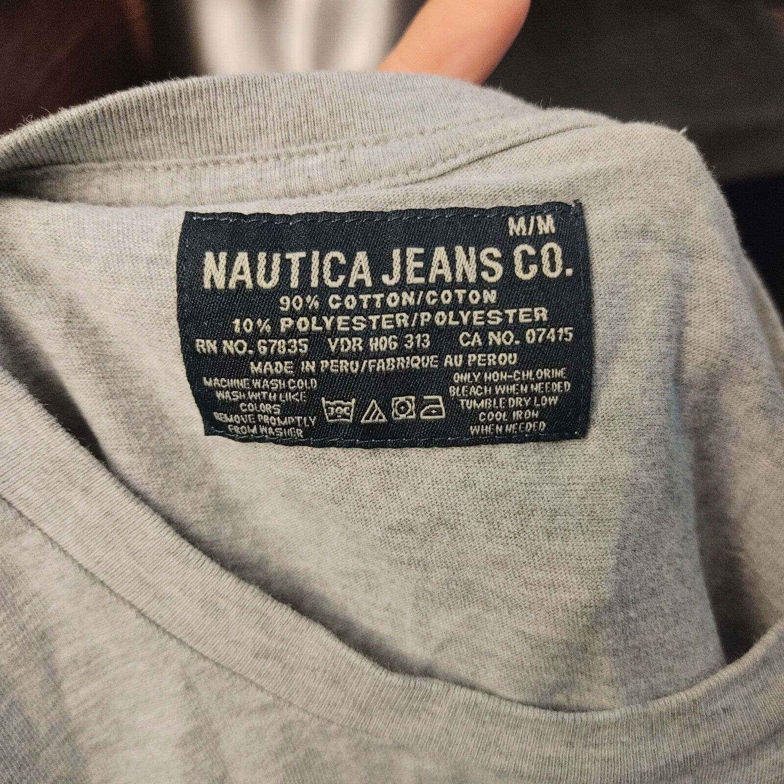 Nautica Nautica Jeans Men Gray Crew-Neck SS American Flag Graphic T Size US M / EU 48-50 / 2 - 3 Thumbnail