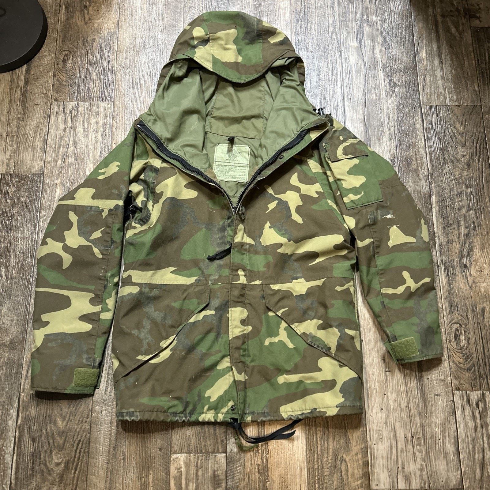 Other Vtg Military Parka Regular Green Camo Parka Extended Cold Size US S / EU 44-46 / 1 - 1 Thumbnail