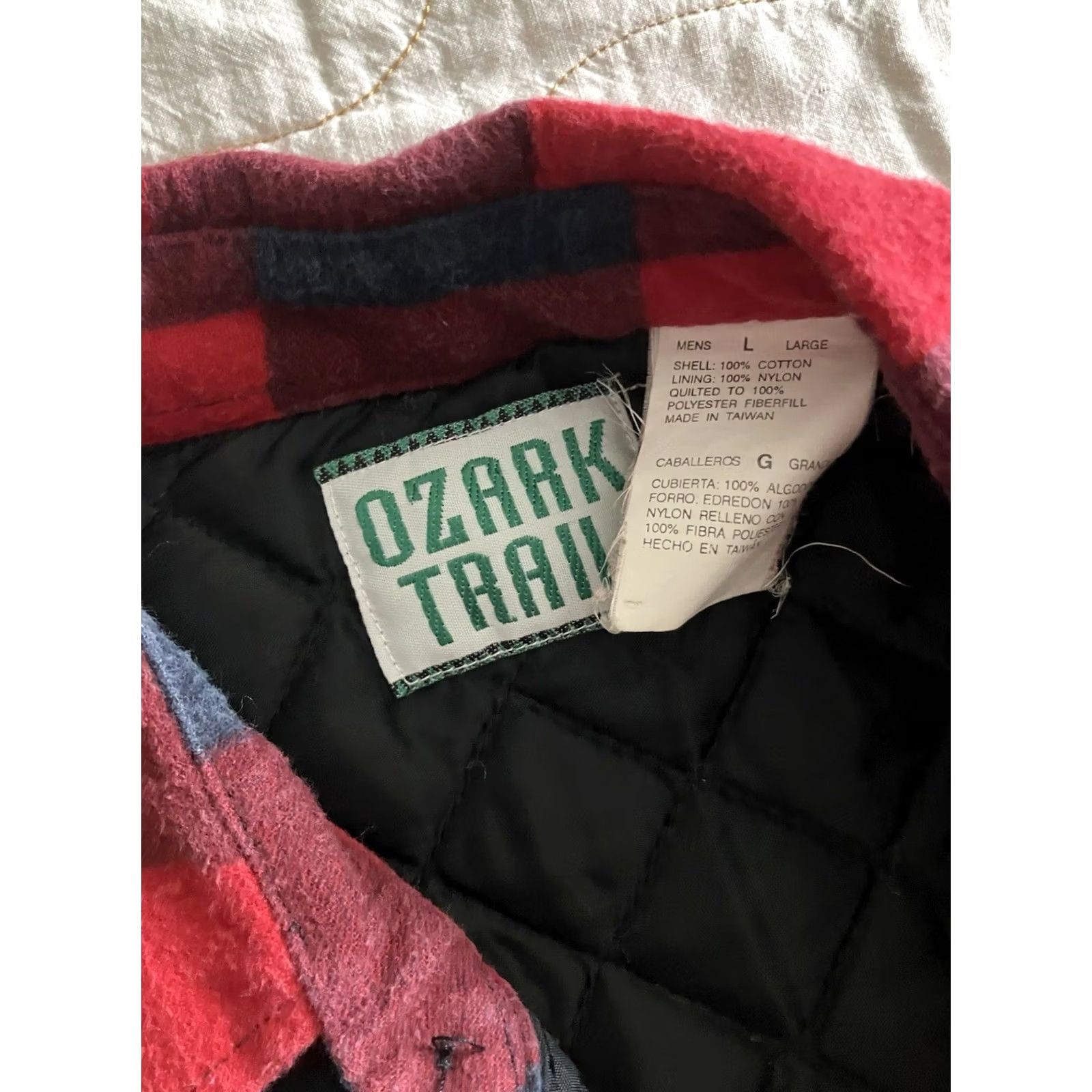 Vintage VINTAGE Ozark Trail Flannel Shirt Jacket Mens L Plaid Quilted Lining Work Red Blue Shirt Jacket Mens L Red Plaid Quilted Lining Workwear Outdoors Mens Size US L / EU 52-54 / 3 - 2 Thumbnail